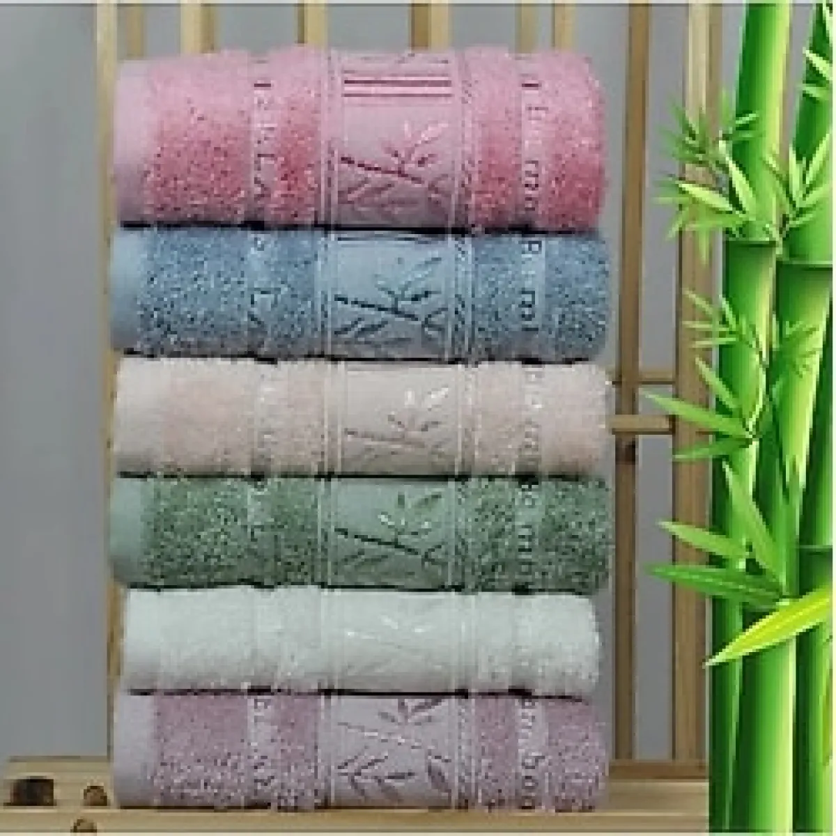 6 Adet Bambu El Havlusu 50X90cm El Yüz Havlu Seti