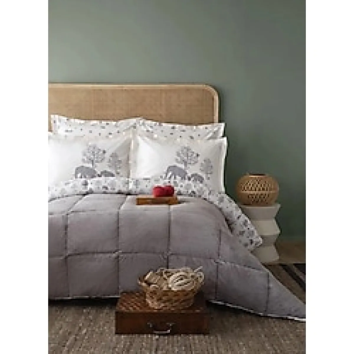 Apricitas Home Uyku Seti Softly Mıgra Gray Tek Kişilik