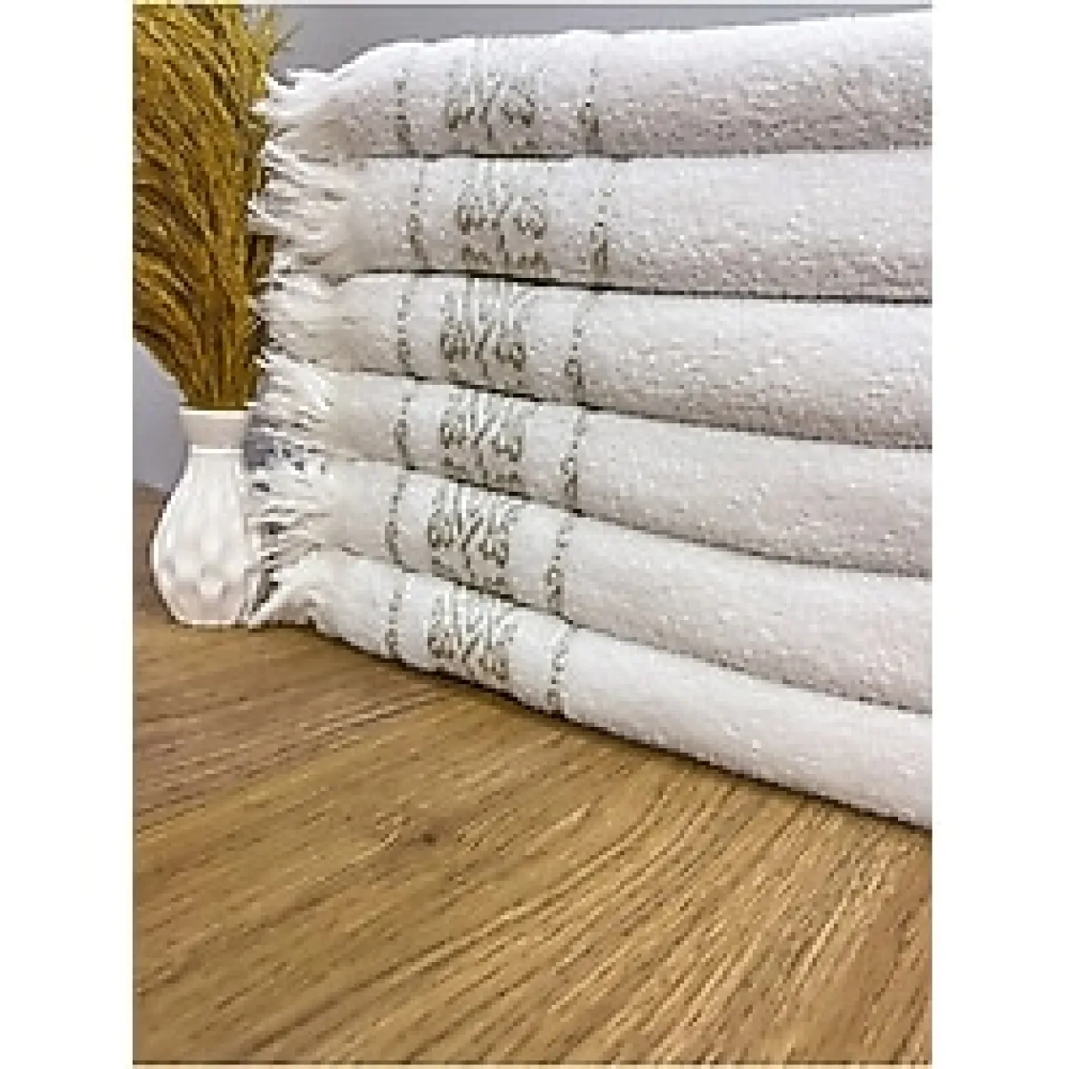 ayhanhome 12 Adet Düğün Sünnet Konvoy Araba Havlusu 40 x 80 Jakarlı Saçaklı El Ve Yüz Havlusu - Renkli - 50 x 90 cm