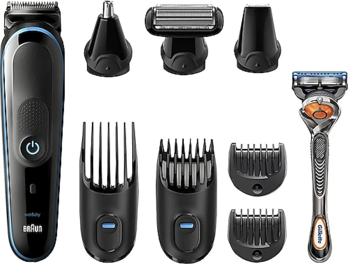 Braun MGK5080 + Gillette Fusion5 ProGlide 9'u 1 Arada Erkek Bakım Seti