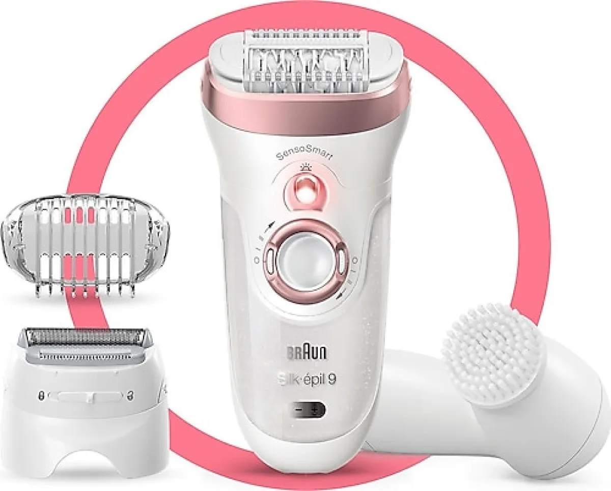 Braun Silk-epil 9 9855 Sensosmart 3'ü 1 Arada Islak Kuru Epilasyon Aleti