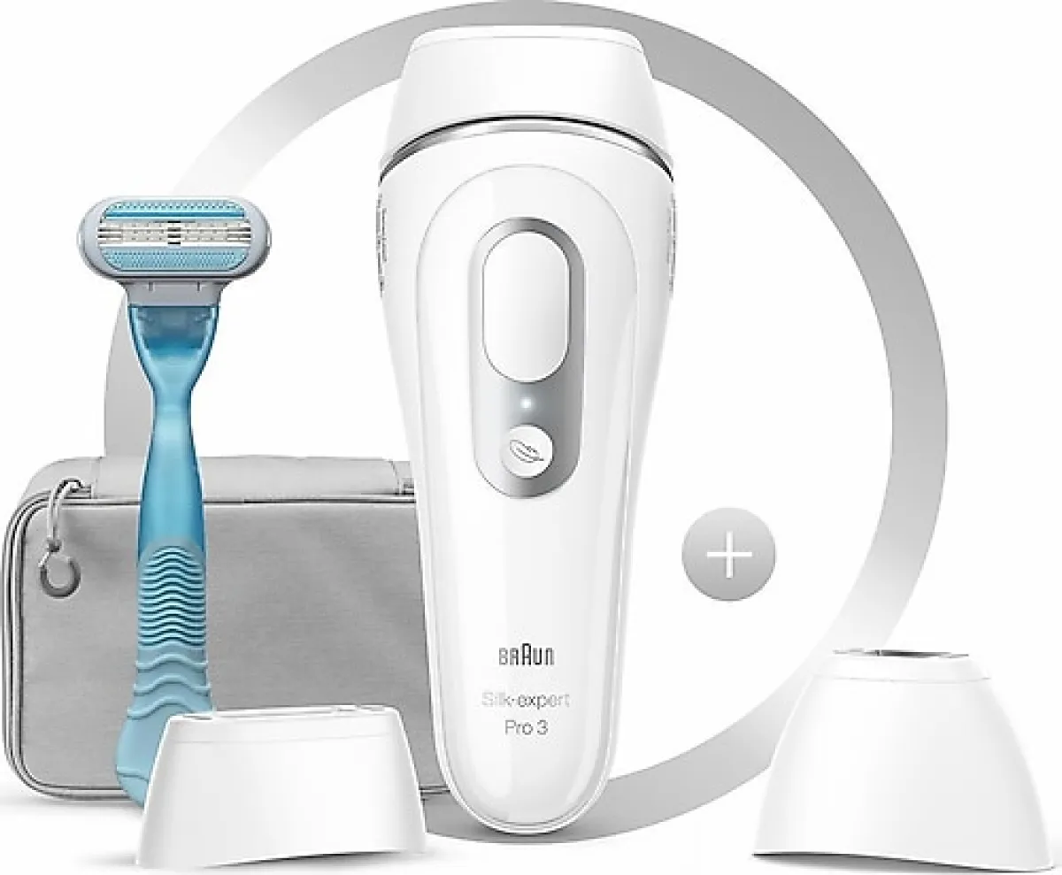 Braun Silk Expert Pro 3 PL3121 Yeni Nesil IPL + Seyahat Çantası Lazer Epilasyon Aleti