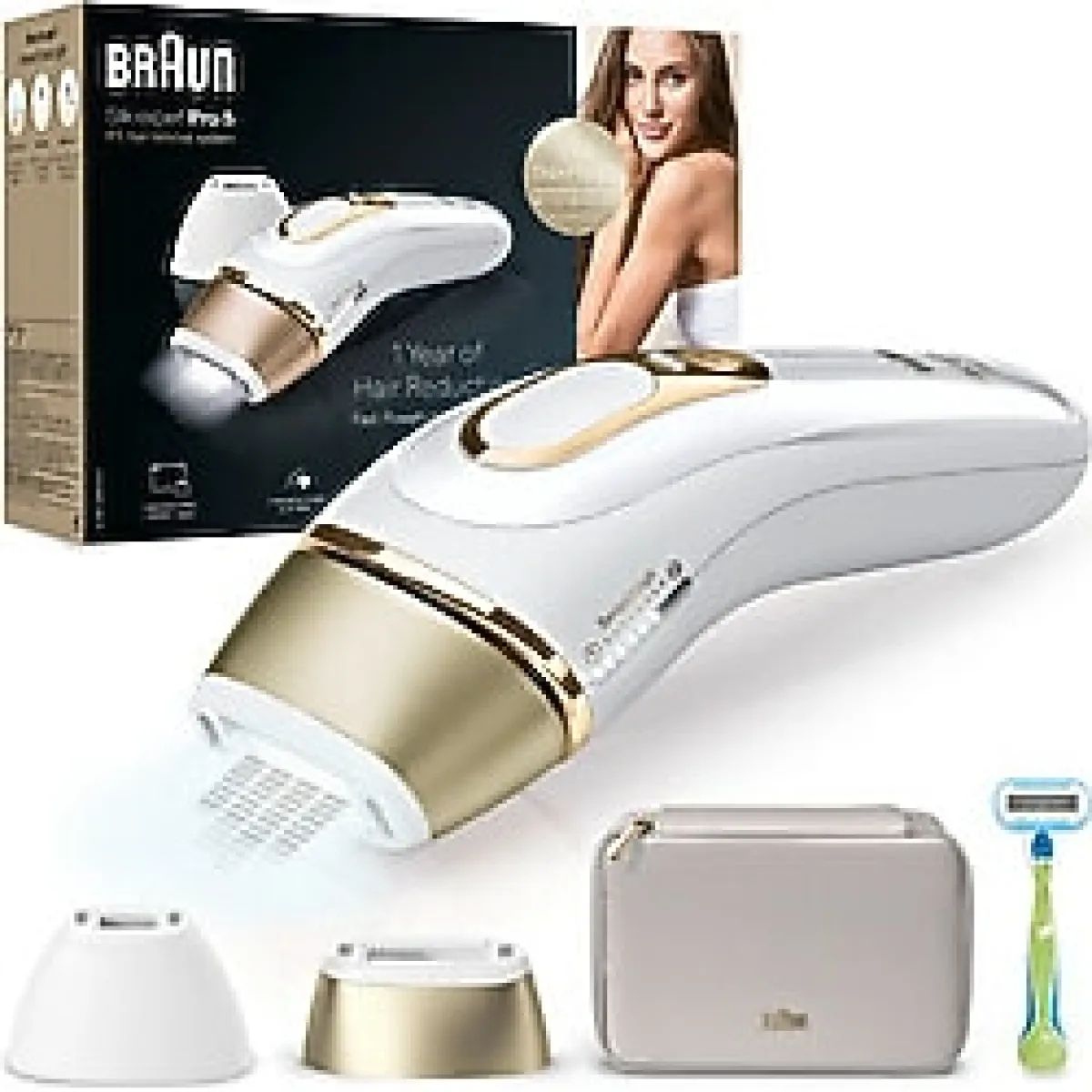 Braun Silk Expert Pro 5 Çantalı Ve 2 Başlıklı Ipl Lazer Epilasyon Aleti + Venus Tıraş Makinesi
