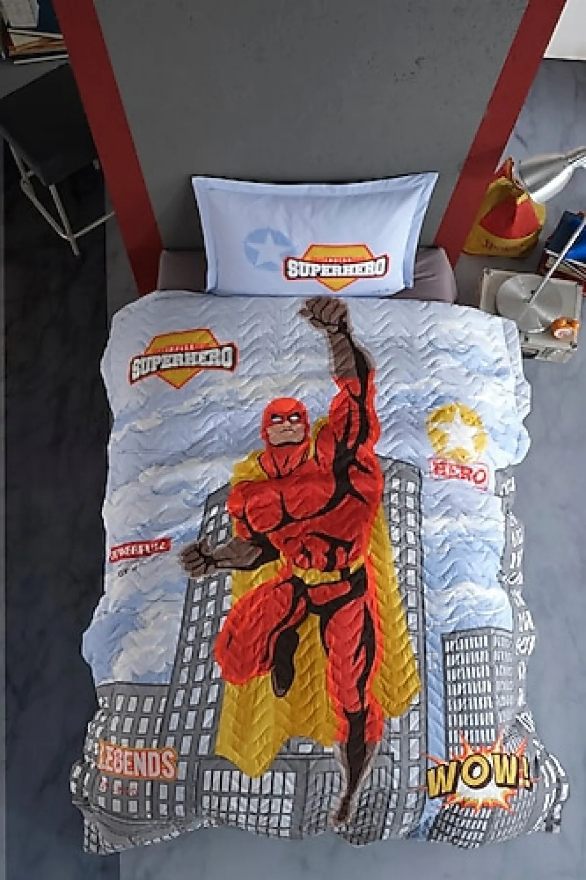 Clasy Süperhero Tek Kişilik Dört Mevsim Set