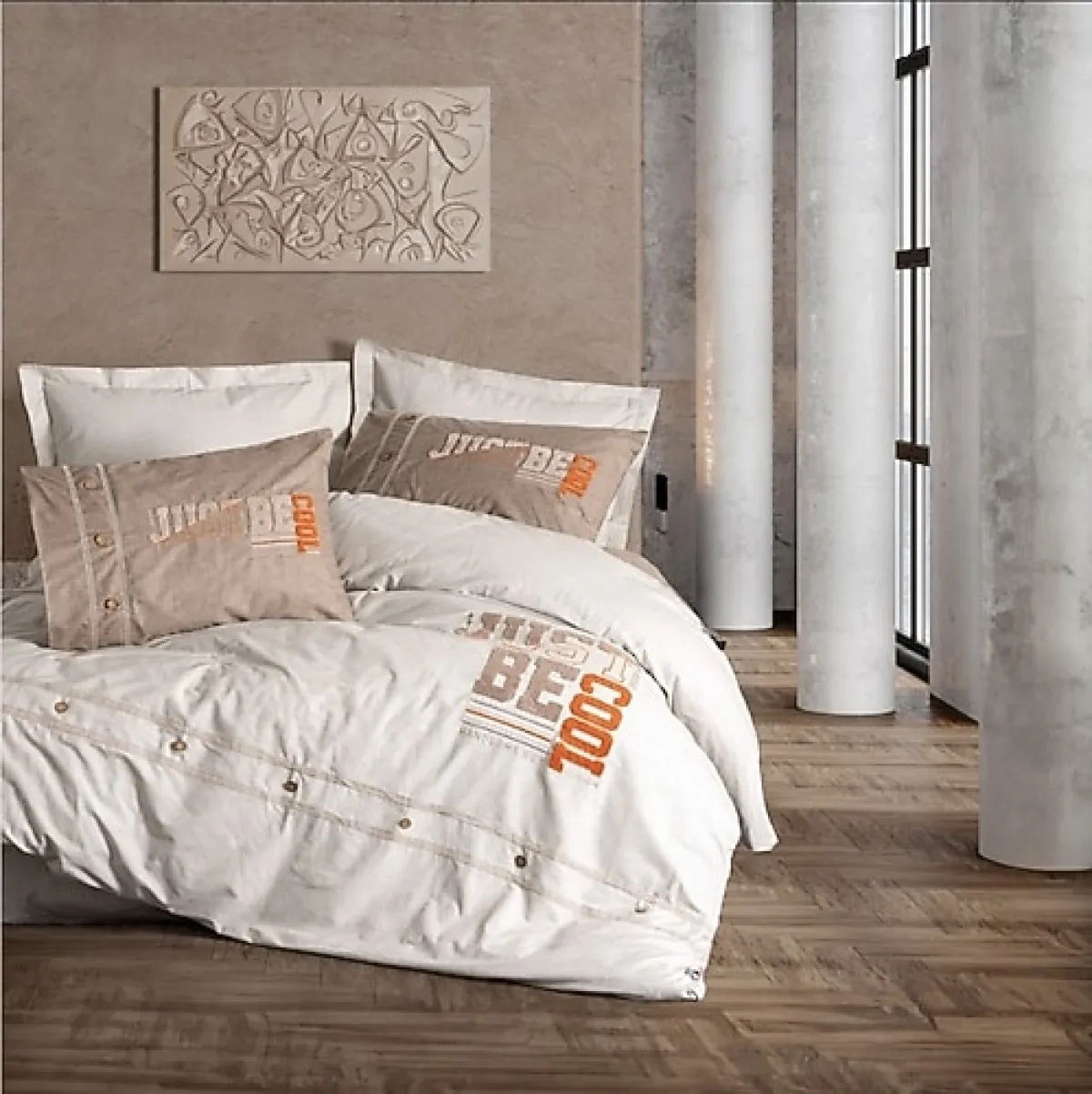 Cotton Box Mood Cool Nakışlı Ranforce Çift Kişilik Nevresim Takımı