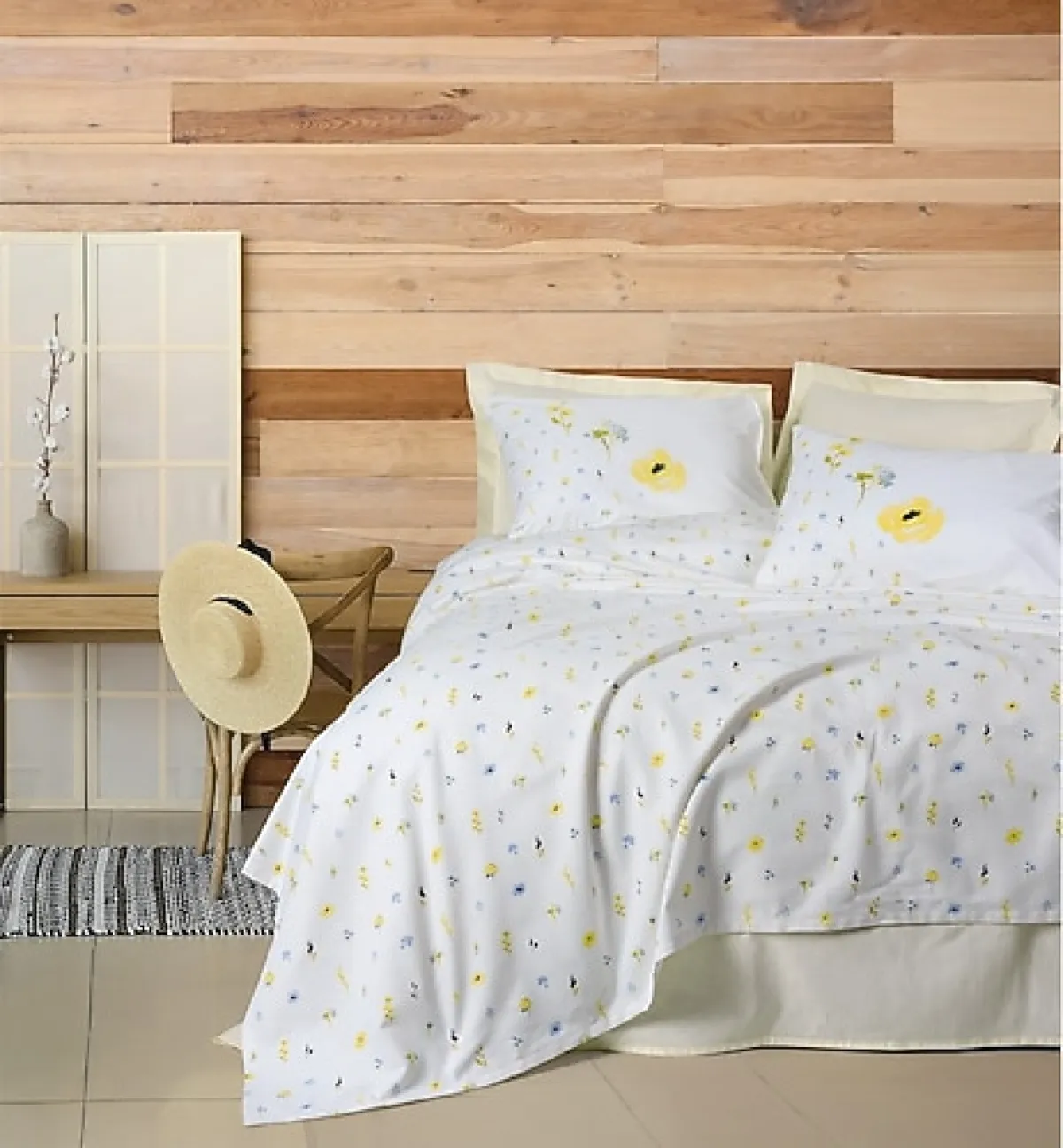 Cotton Box Sweet Dolce Sarı Çift Kişilik Pike Takımı