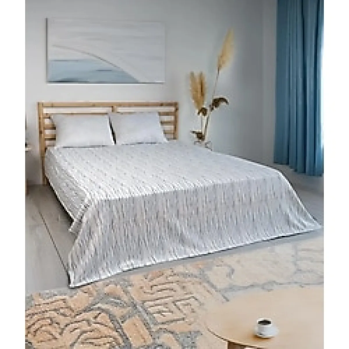 Cotton Collection Çift Kişilik Pike Stripe