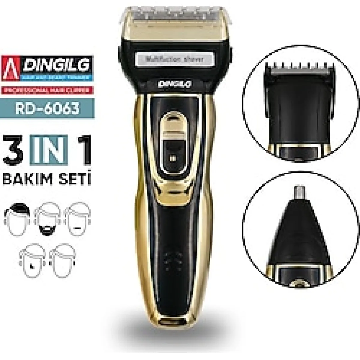 Dingilg RD-6360 3 in 1 Erkek Bakım Seti