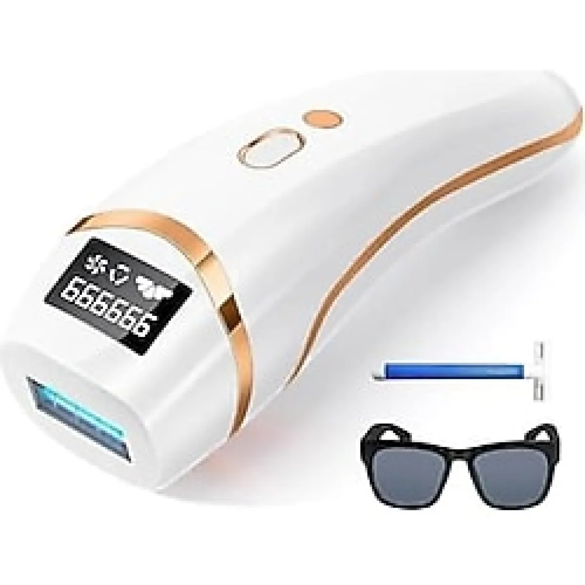 EAST MEDIKAL Buz Lazer Epilasyon Ipl Tüy Alma Cihazı,Yüz, Tüm Vücut, Hassas Bölge Kullanımı 999.999 Atım Siyah