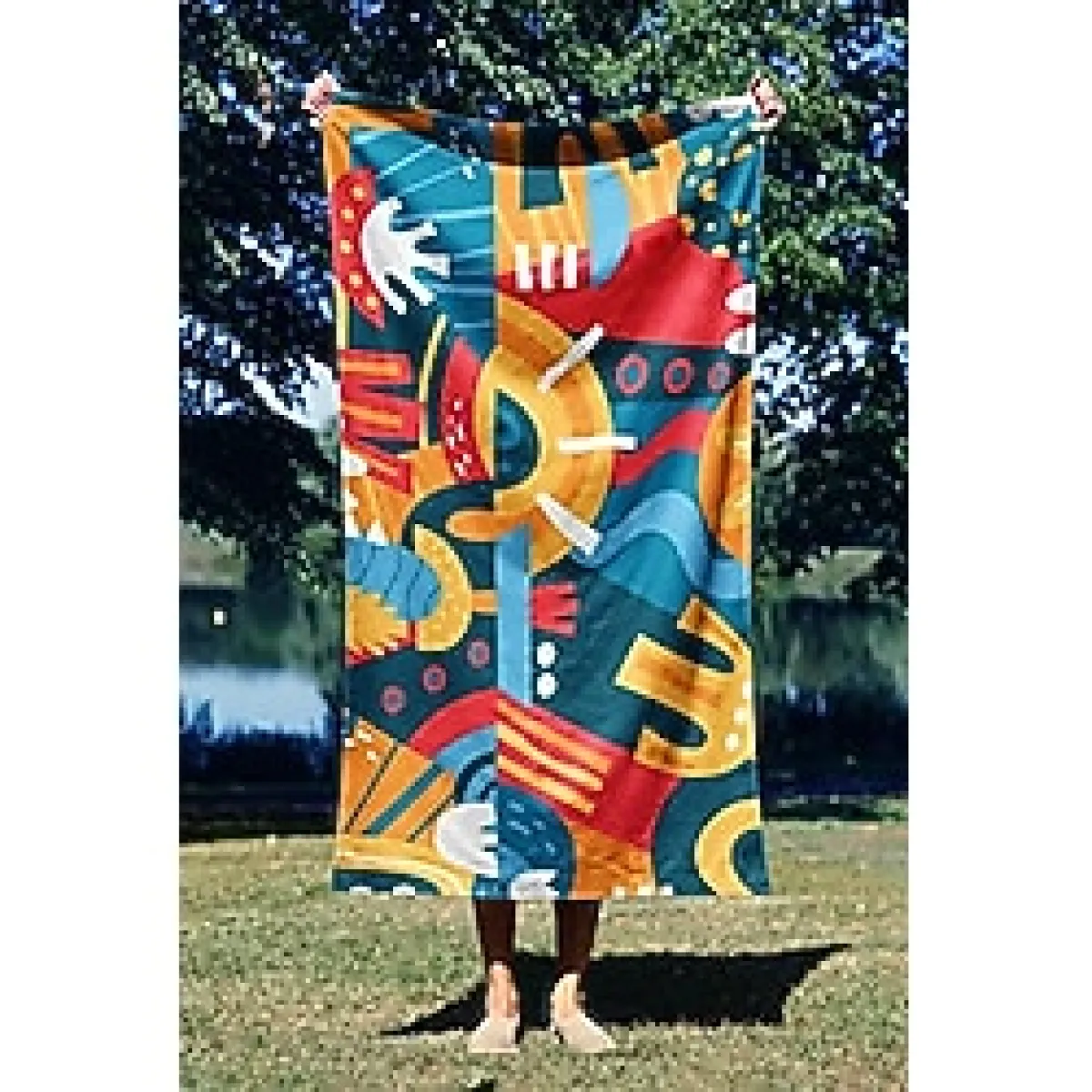 Essential Towel Mikrofiber Teknolojisi ile Üretilen Hafif ve Kum Tutmayan Plaj Havlusu - 75X130 - 90x150 Cm Move Like Matisse essnNM56