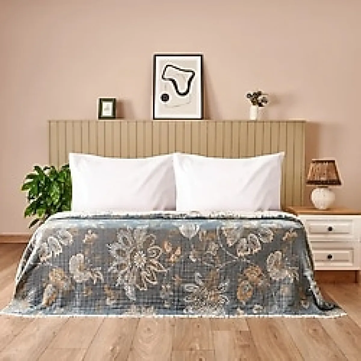 Evidea Soft Mavera Çift Kişilik Yatak Örtüsü