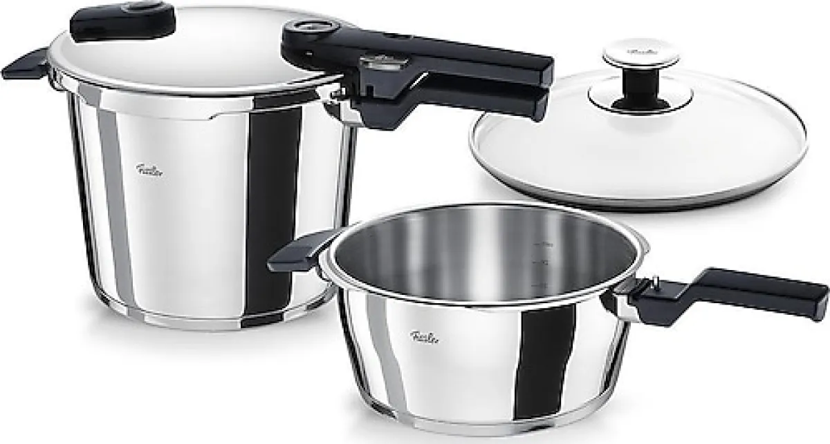 Fissler Vitaquick Glossy 6 lt + 3.5 lt Düdüklü Tencere