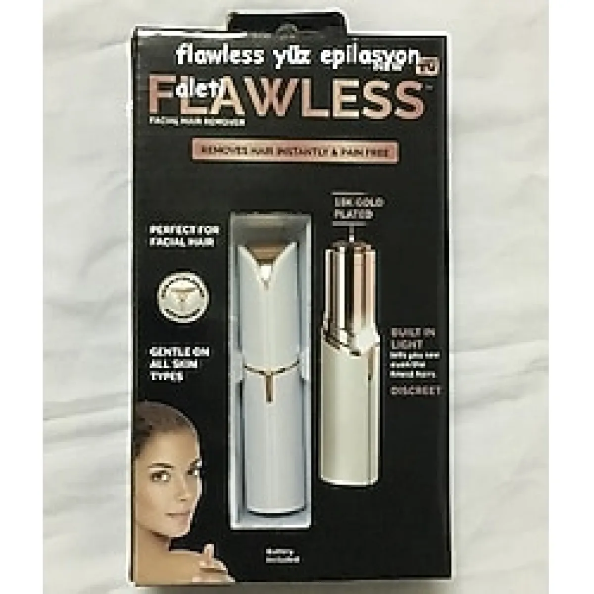 Flawless Yüz Tüy Temizleyici Epilasyon Aleti - 2 Adet