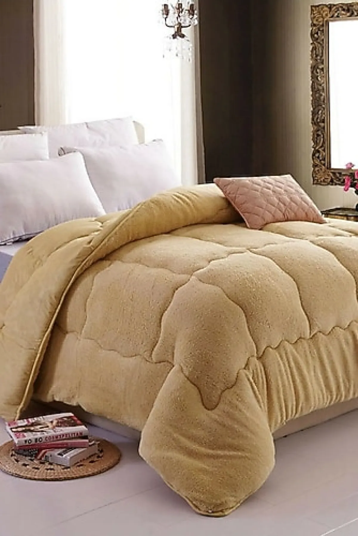 Formeya Lüx Kahve 155x215 cm Çift Taraflı Welsoft Tek Kişilik Yorgan