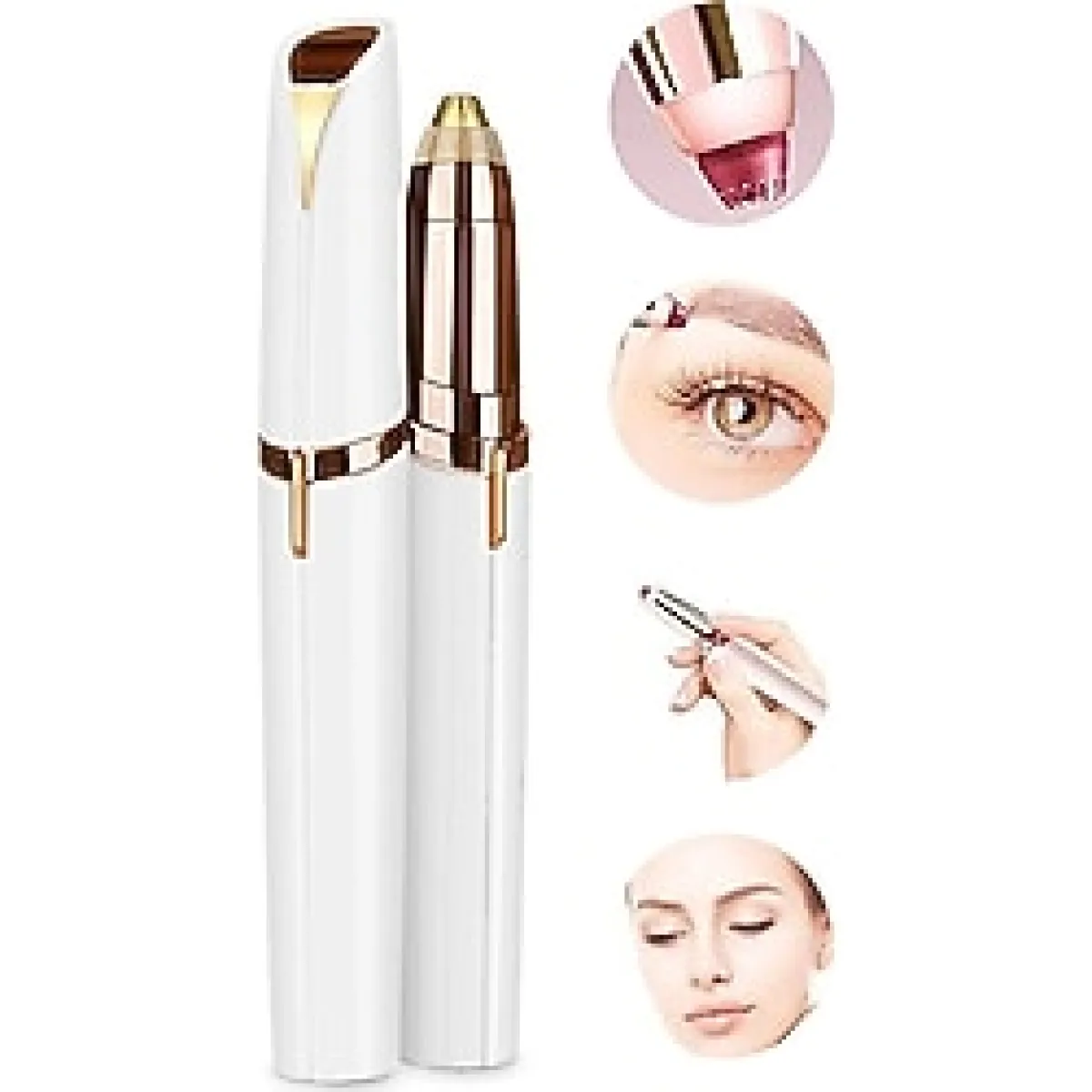 GOCENG Yüz Kaş Epilatör Kıl Kaş Bıyık Tüy Alma Aleti Epilasyon Traş Makinesi Şarjlı