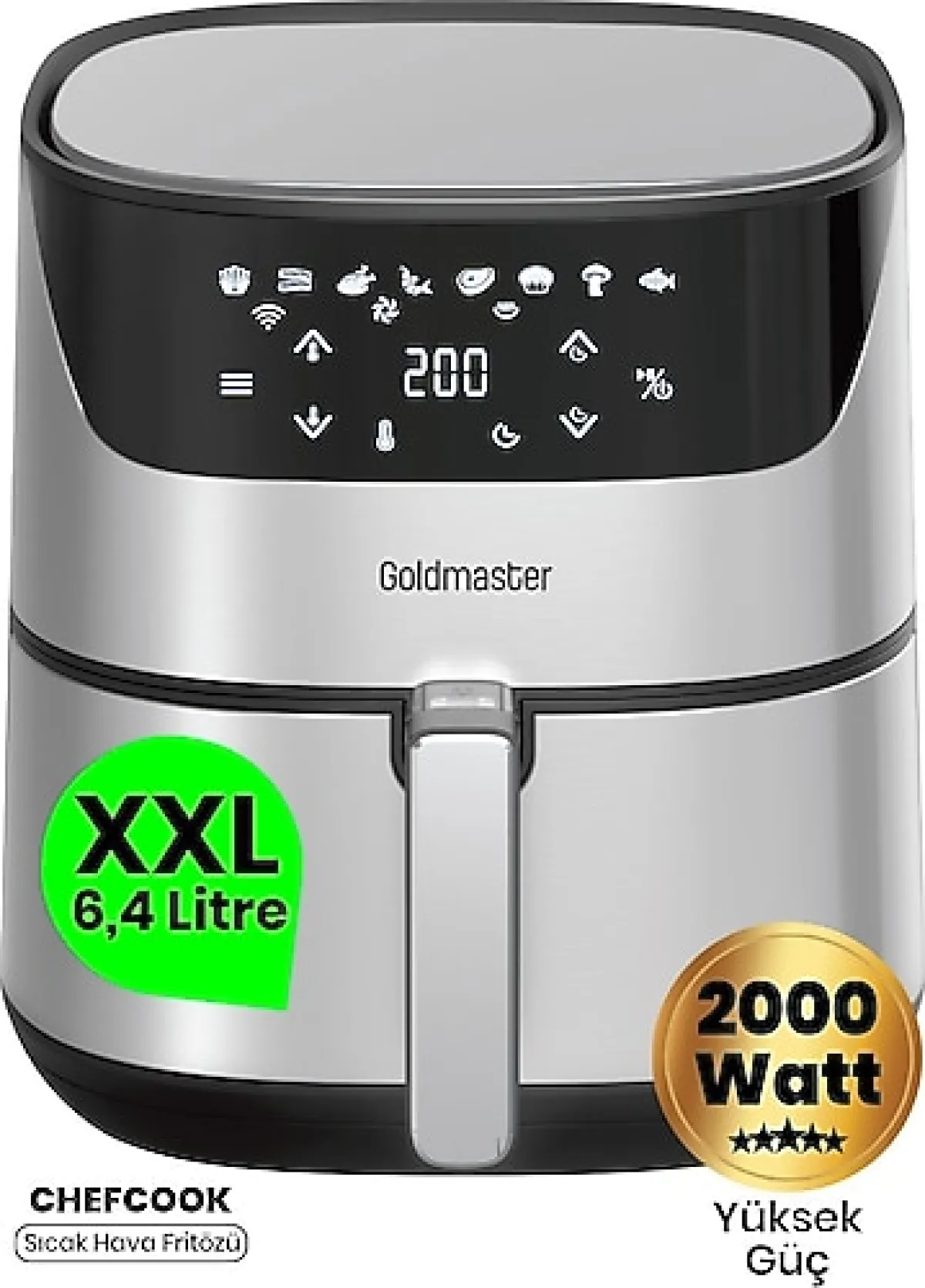 Goldmaster Chefcook GM-7492 6.4 lt Yağsız Fritöz