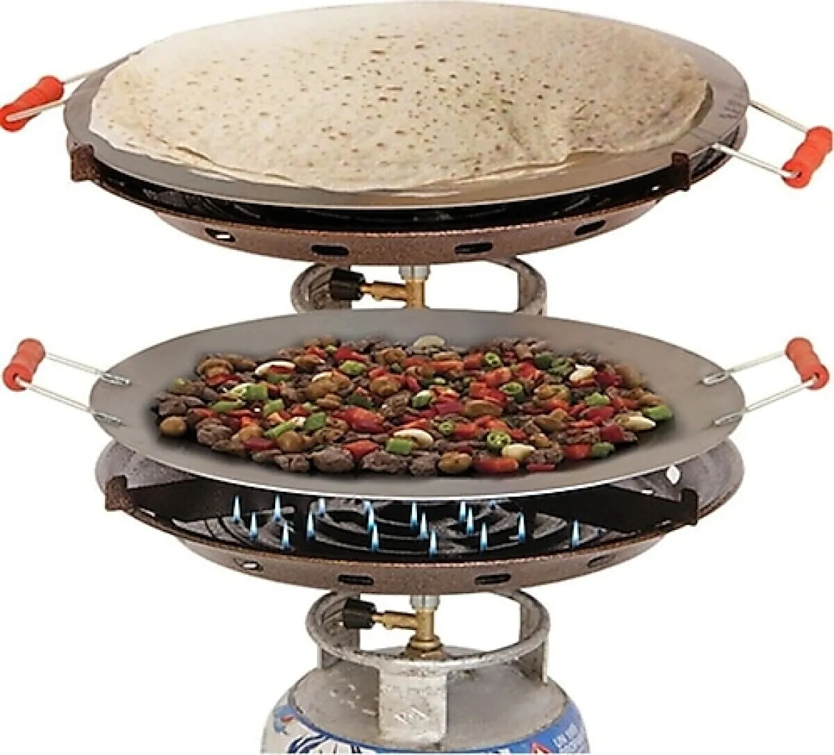 Güryan Çift Fonksiyon 45 cm Tüplü Kavurma Sacı