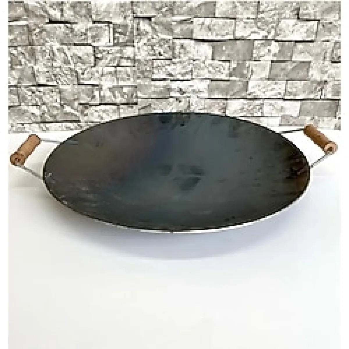 Kalın Hakiki Kavurma Sac 40 cm Çift Taraflı Sac Kavurma ve Gözleme Sacı - --