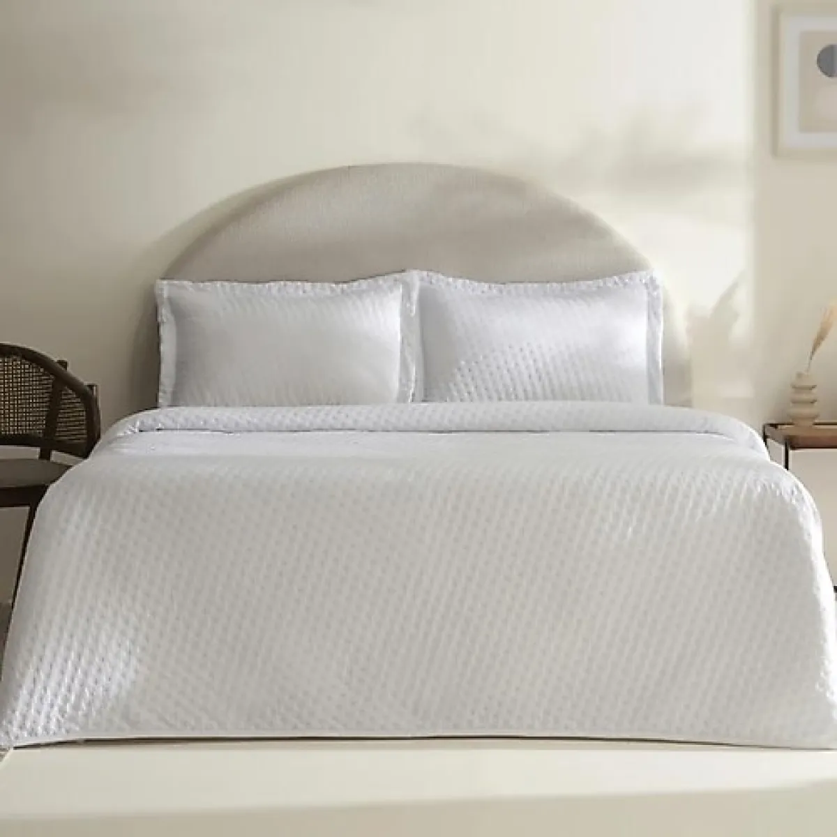 Karaca Home Breeze Soft Offwhite Çift Kişilik Yatak Örtüsü Takımı