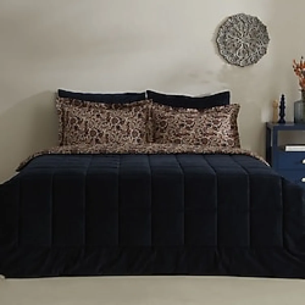 Karaca Home Cassie Luxury Çift Kişilik Comfort Set/Uyku Seti Lacivert