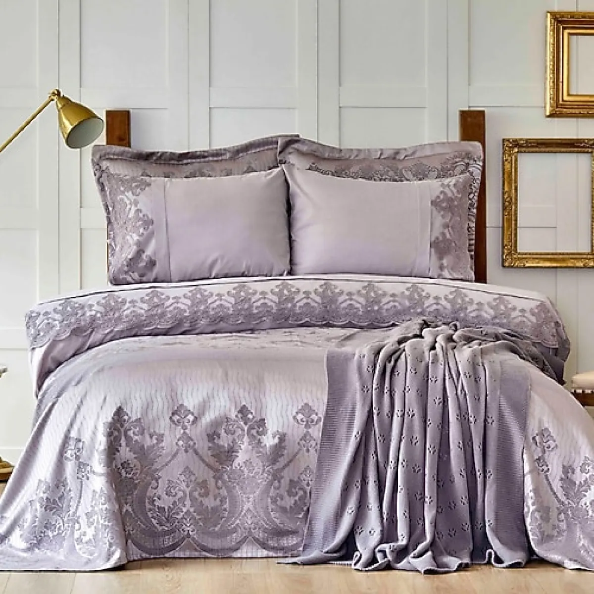 Karaca Home Fresko Mürdüm 10 Parça Fine Çeyiz Seti