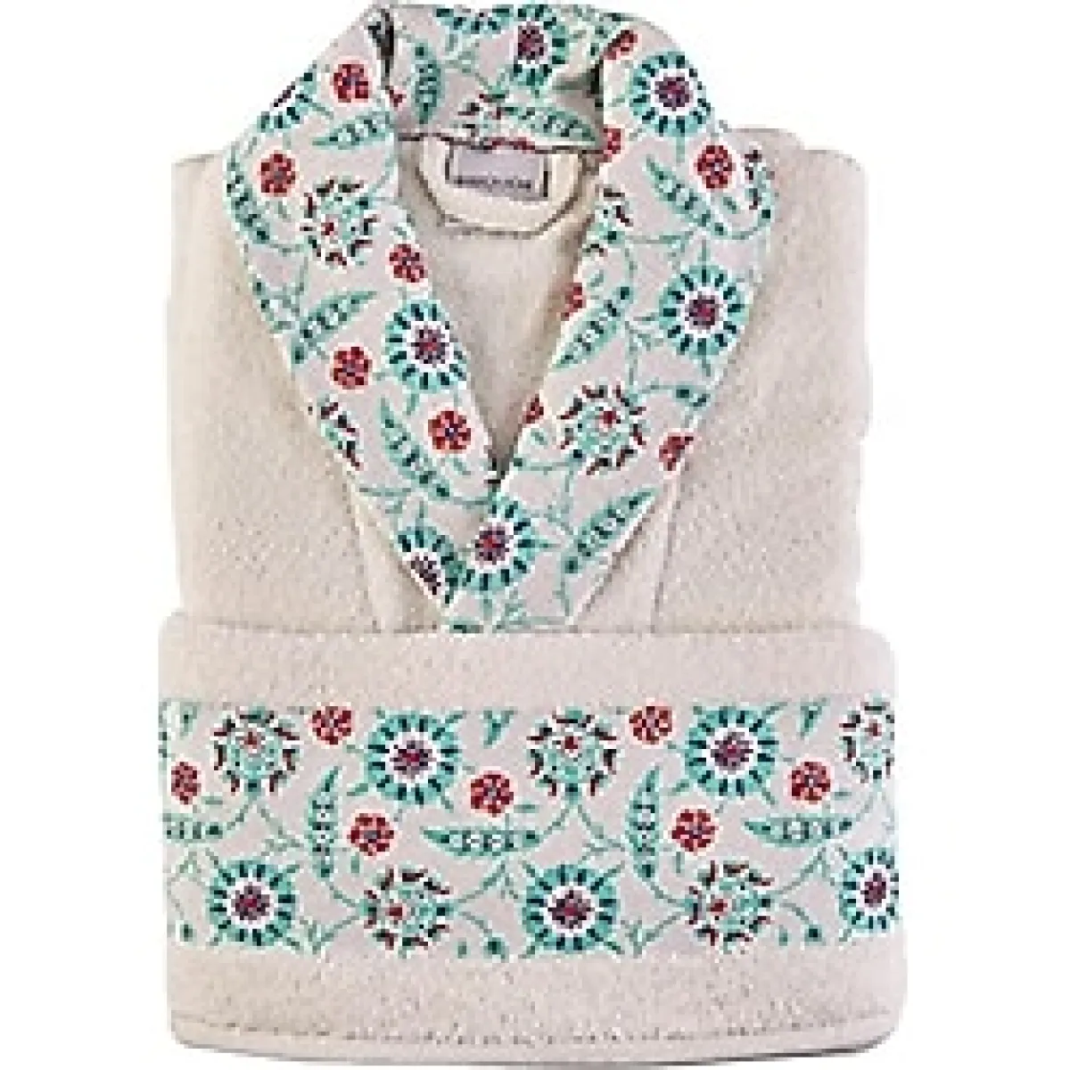 Karaca Home Mai Offwhite Nakışlı Kadın Bornoz Seti