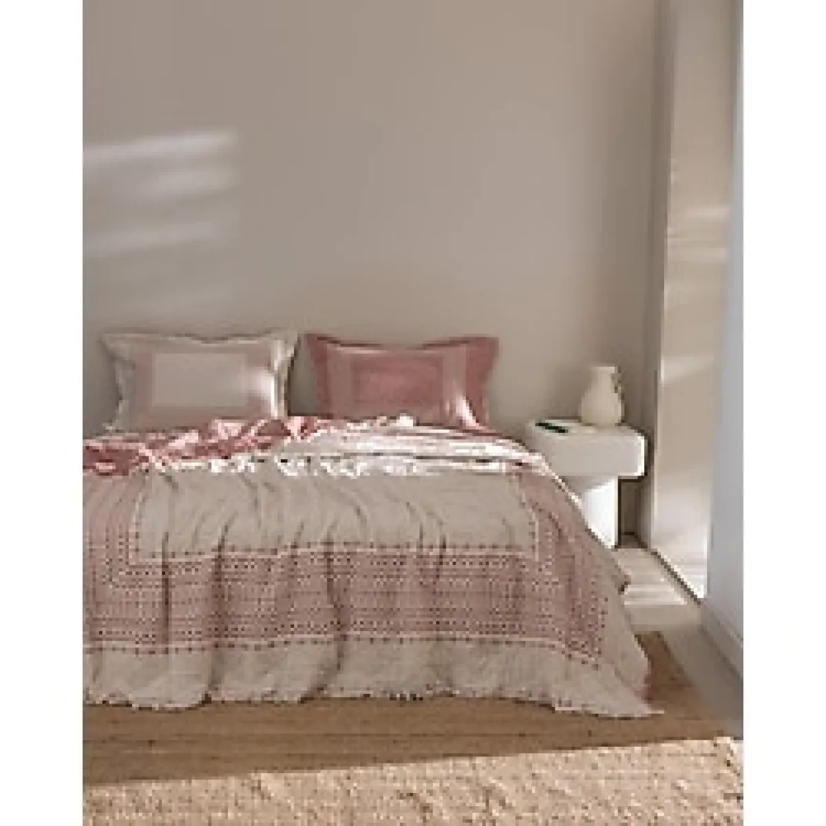 Madame Coco Brice Çift Kişilik %100 Pamuk Yatak Örtüsü - Kırmızı - 225 x 240 cm