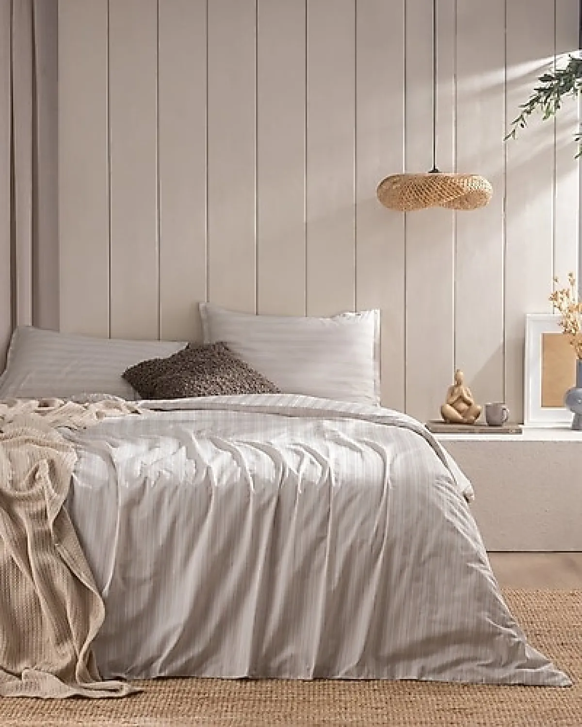 Madame Coco Melicia Pamuk Saten Çift Kişilik Nevresim Takımı