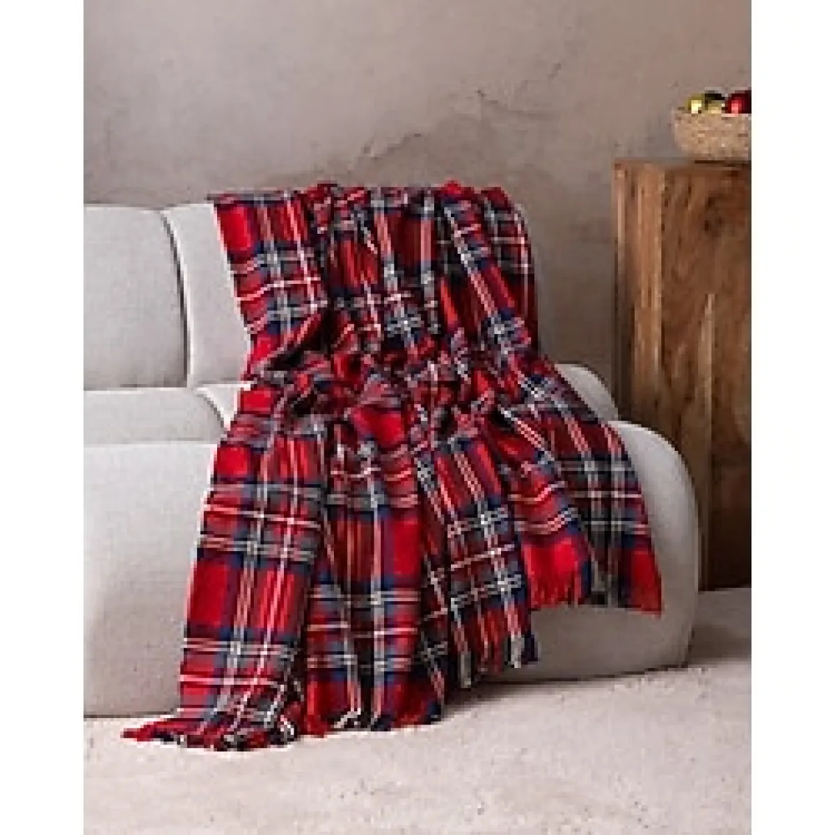 Madame Coco Nuee Koltuk Şalı - Kırmızı