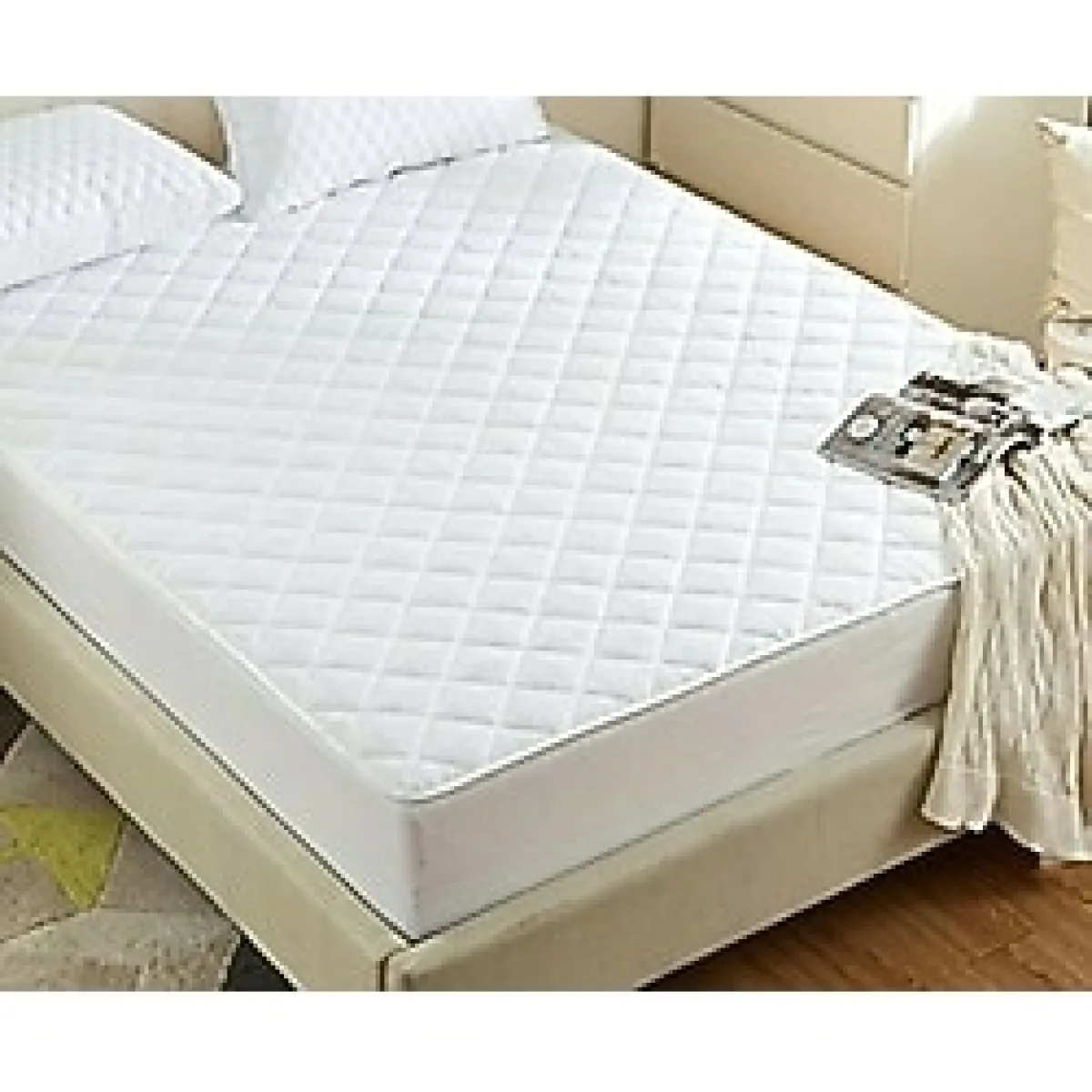 Marsilyan Kapitoneli Tek Kişilik Yatak Koruyucu Sıvı Geçirmez Alez (100 x 200 ) - 1 x 10 m - 001-Renkli