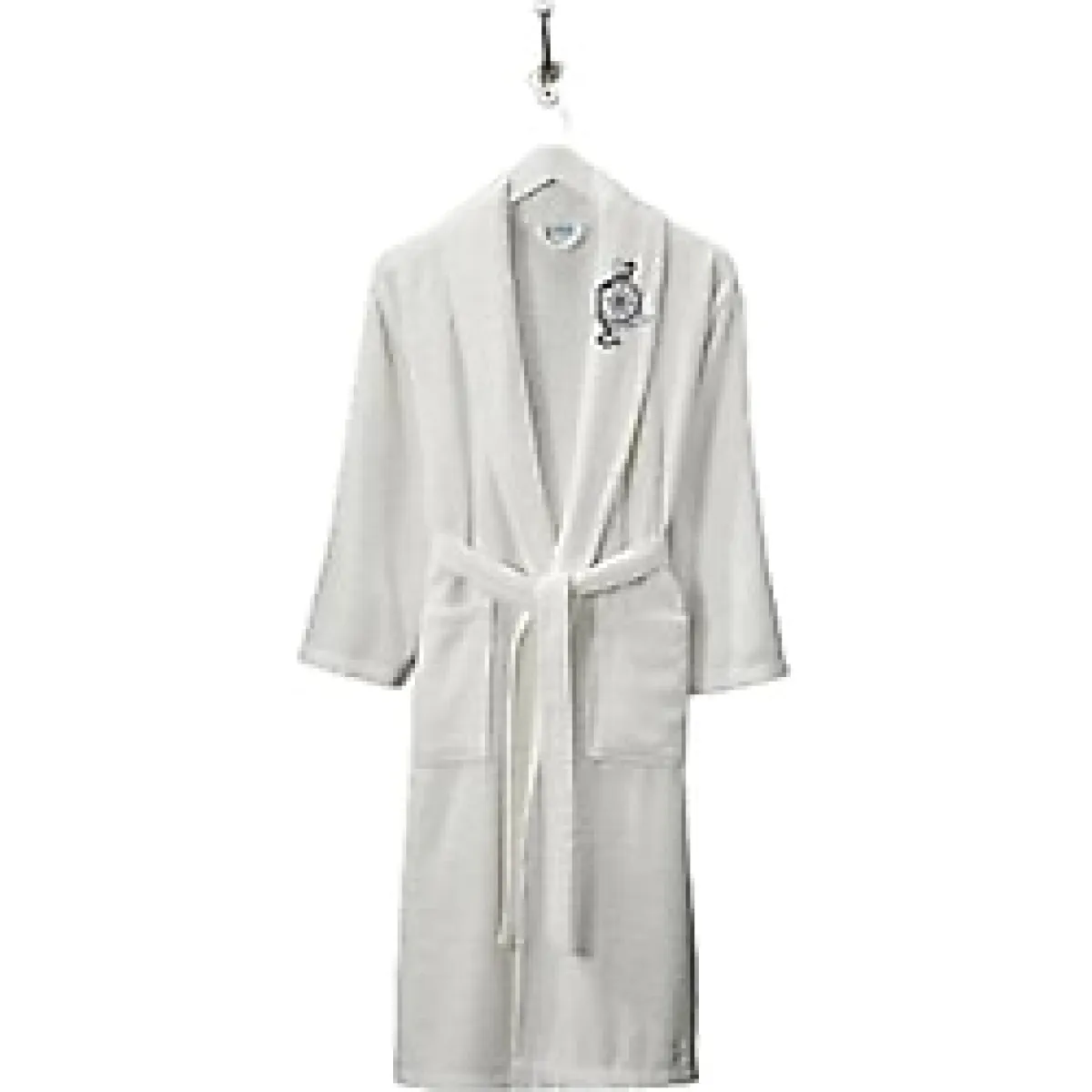 Mira Home Erkek Havlulu Banyo Bornoz Takımı 100 Pamuklu Bornoz S/M Beyaz