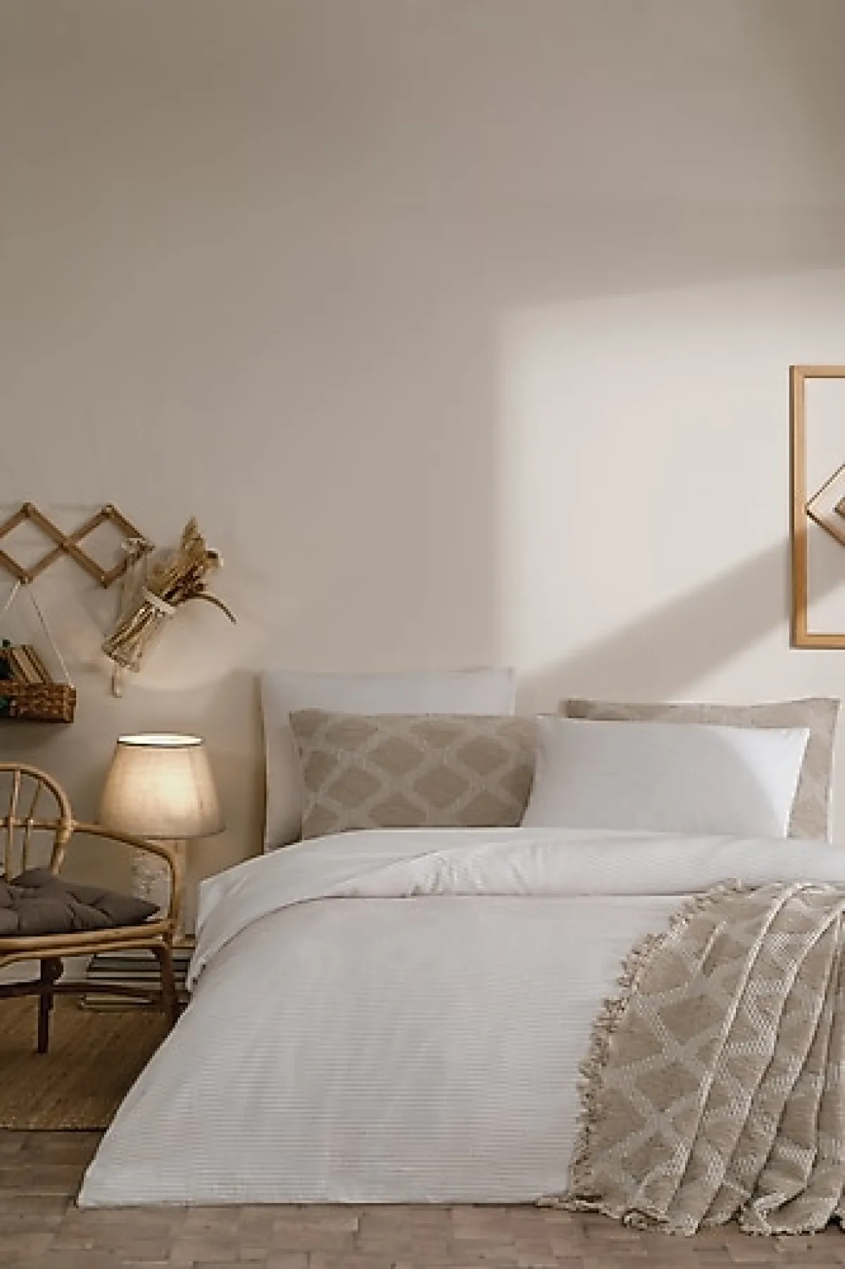 Özdilek Bohem Effect Bej Gelin Seti