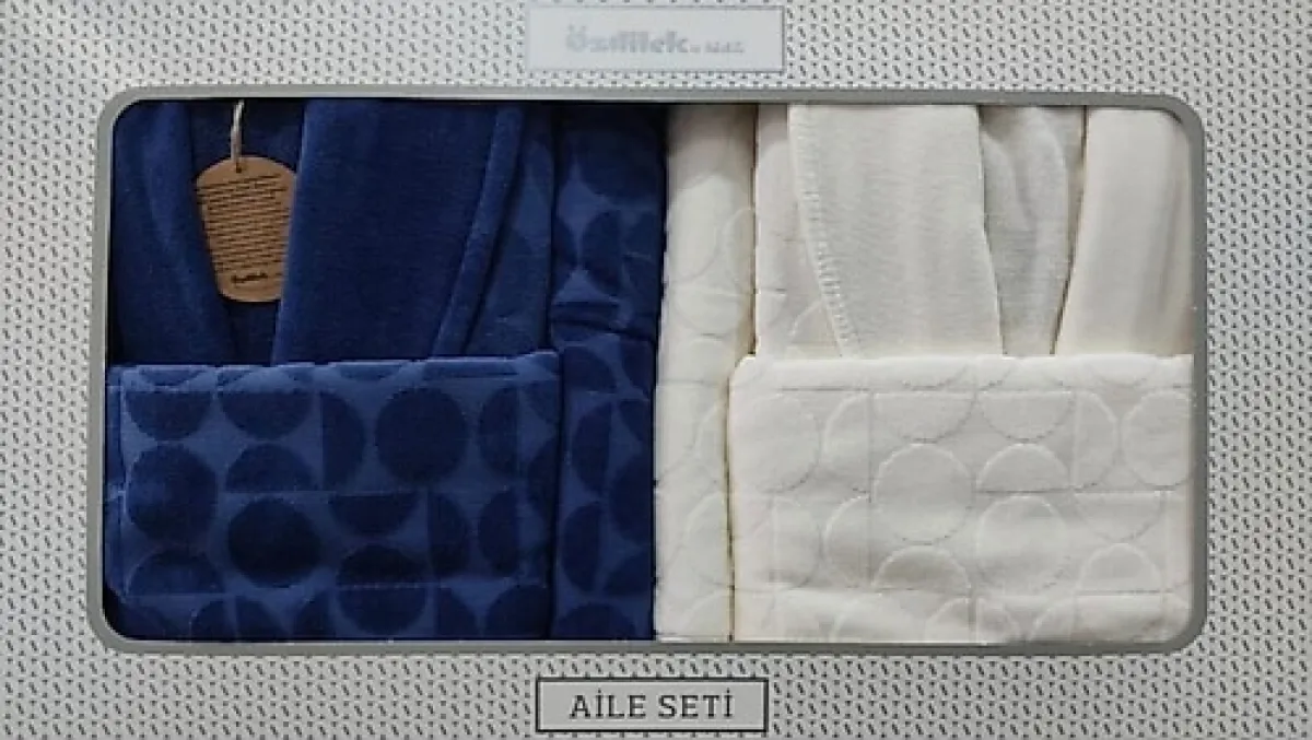 Özdilek Circular Aile Bornoz Takımı