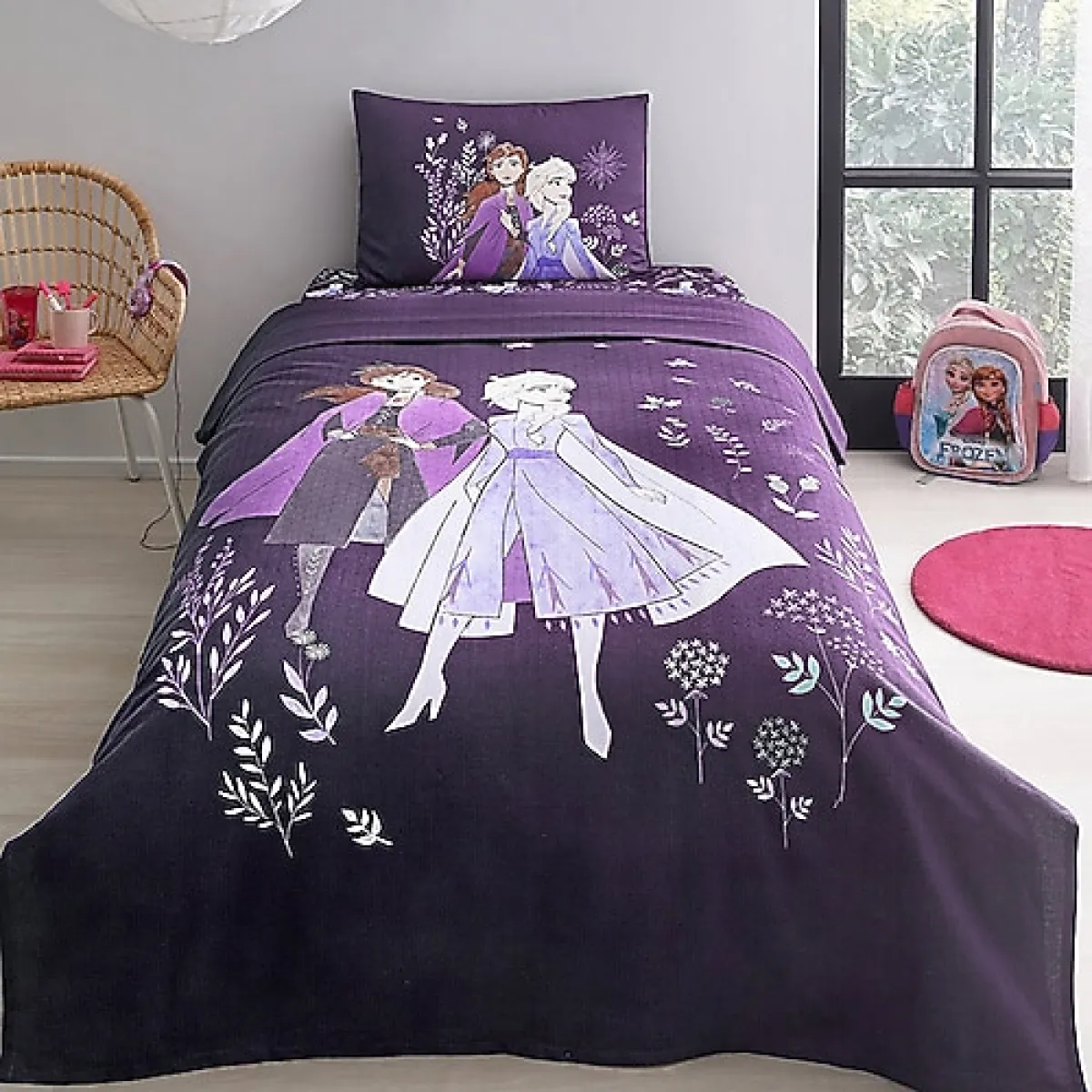 Özdilek Disney Frozen Natural Lisanslı Fitted Çarşaflı Pike Takımı