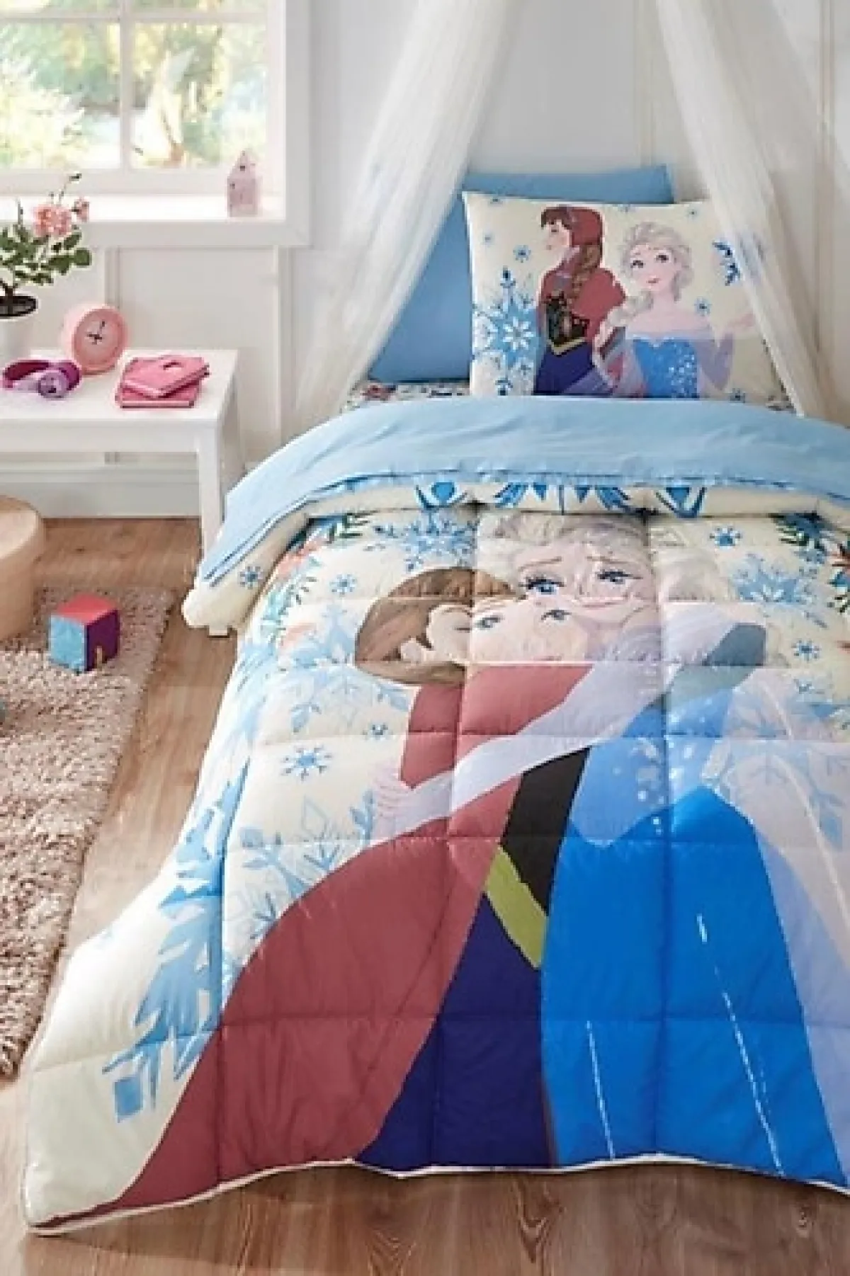 Özdilek Frozen Winter Lastikli Çarşaflı Tek Kişilik Uyku Seti