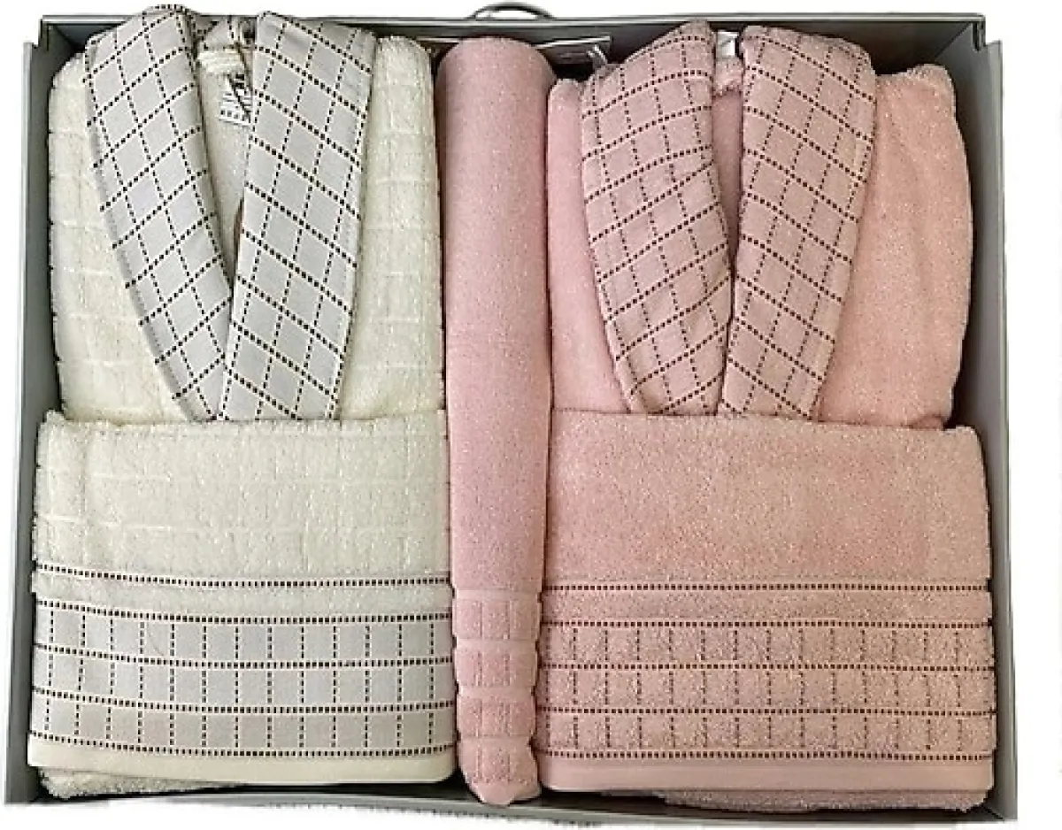 Özdilek Graph Happy 5 Parça Aile Bornoz Takımı