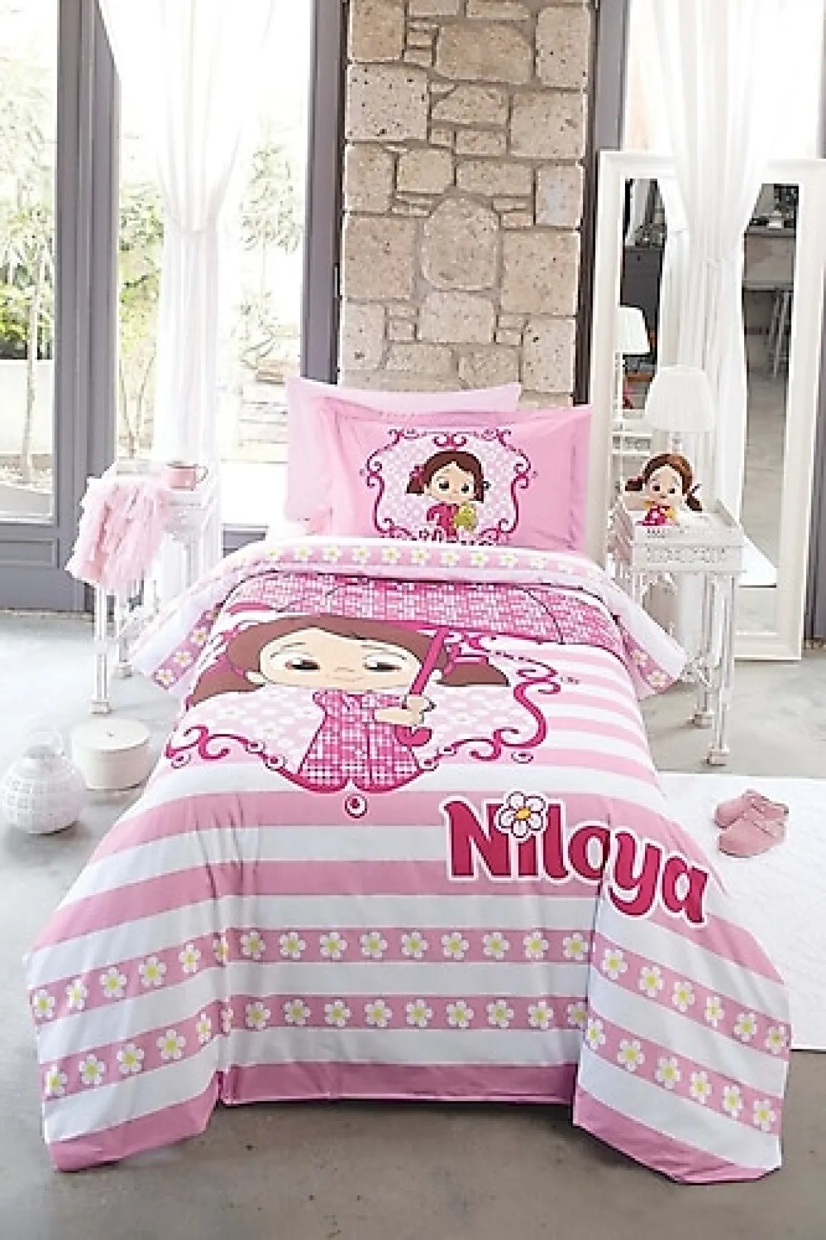 Özdilek Niloya Yağmur Tek Kişilik Nevresim Takımı