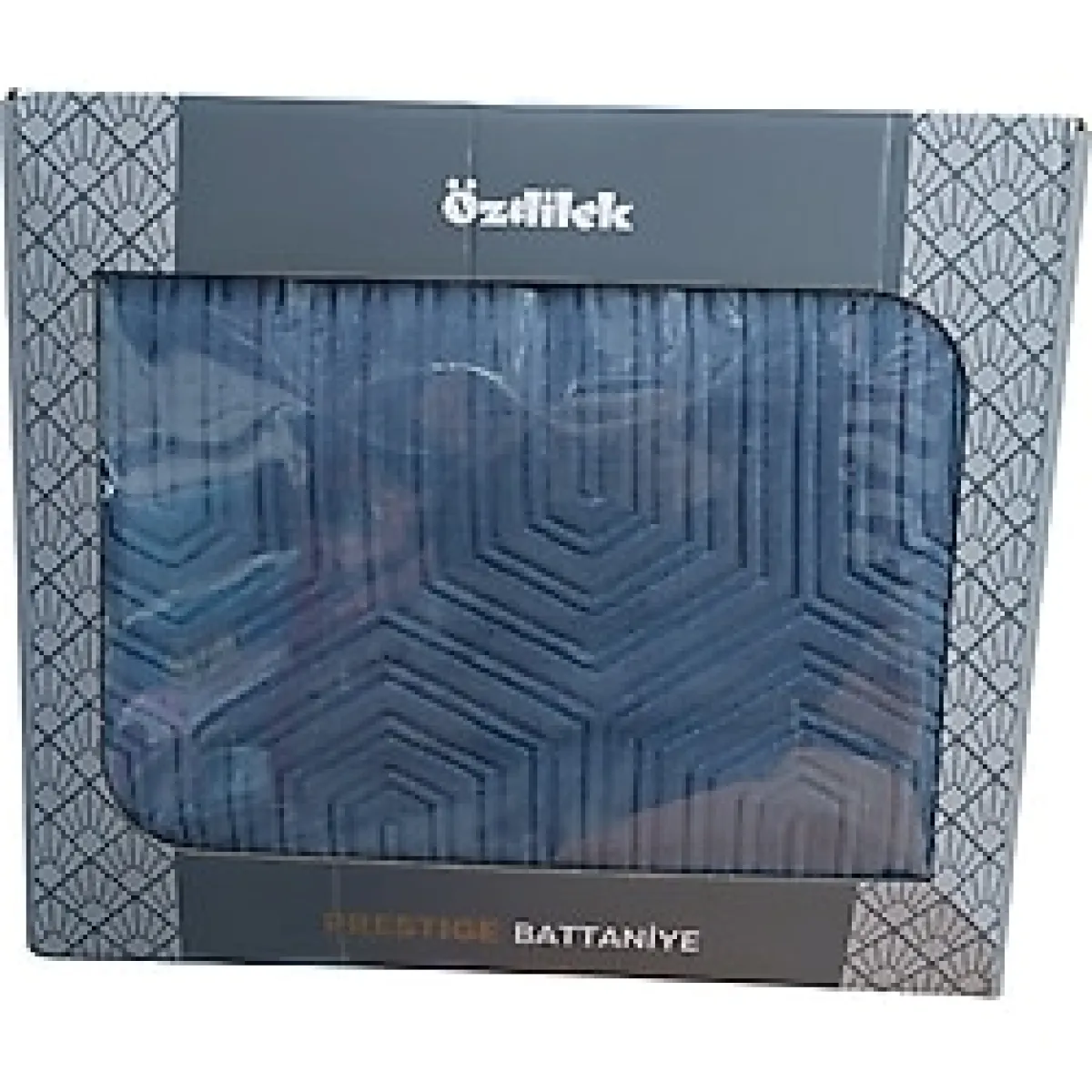 Özdilek Prestige Kalın Embos Çift Kişilik Battaniye (220x240)-Çin Mavisi Yeni