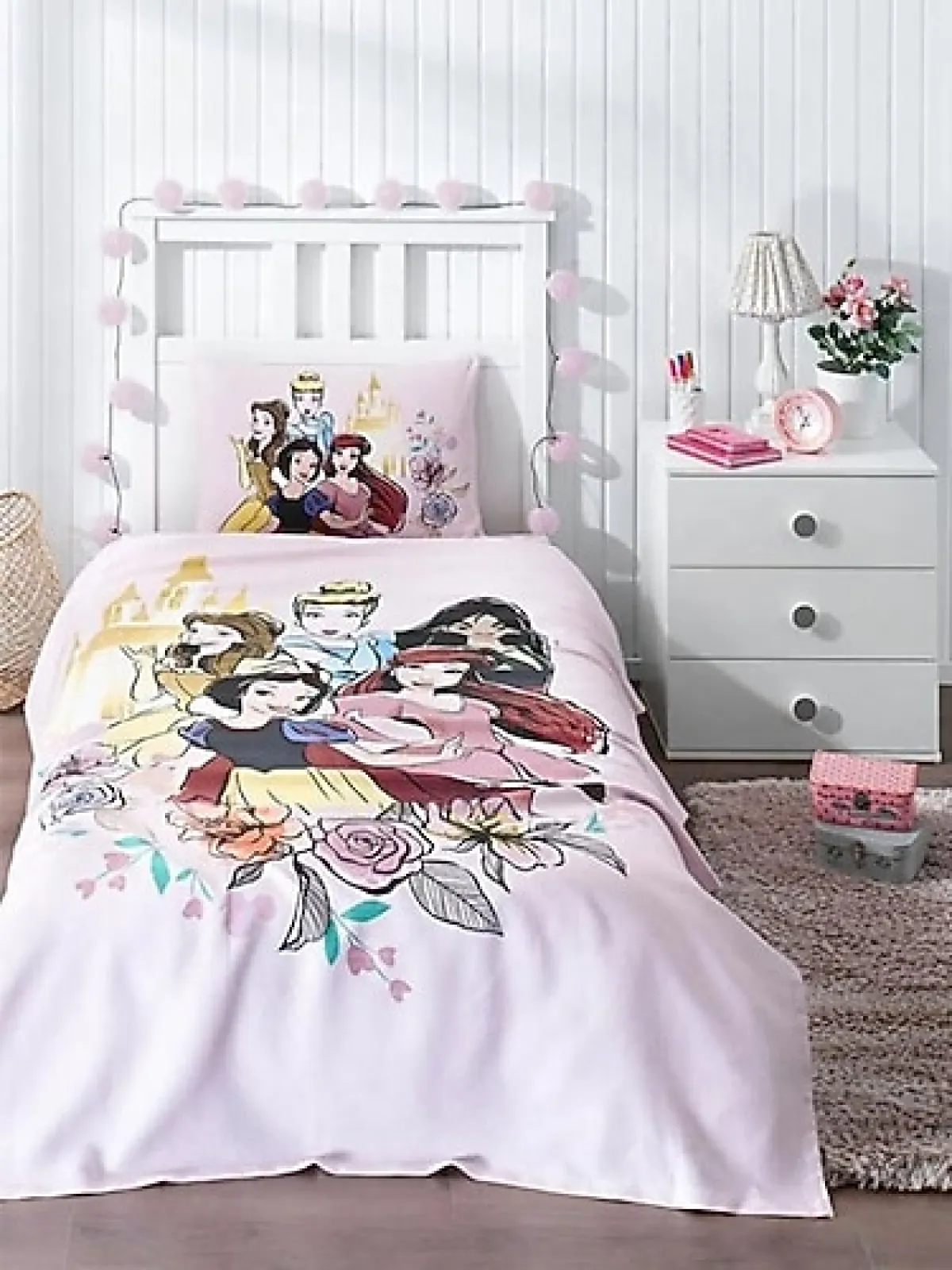 Özdilek Princess Rose Lisanslı Tek Kişilik Pike Takımı