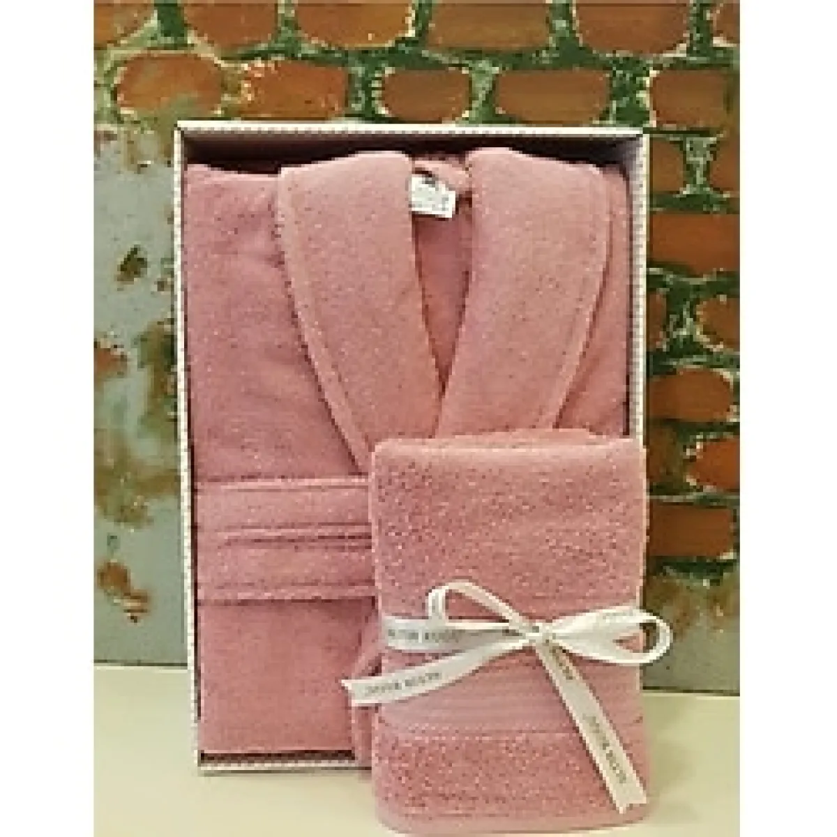 Özdilek Trendy Şalyaka Bornoz Baş Havlusu- Pembe