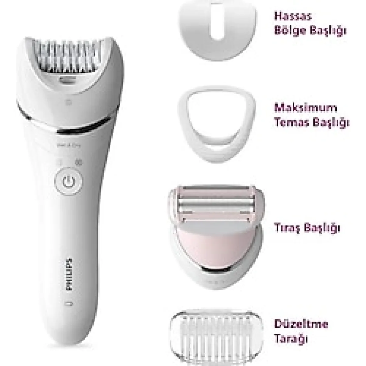 Philips Yeni Teknolojili Hassas Ciltler İçin Ergonomik Epilatör