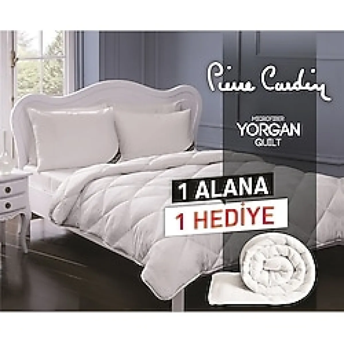 Pierre Cardin 195x215 cm 2'li Microfiber Çift Kişilik Yorgan