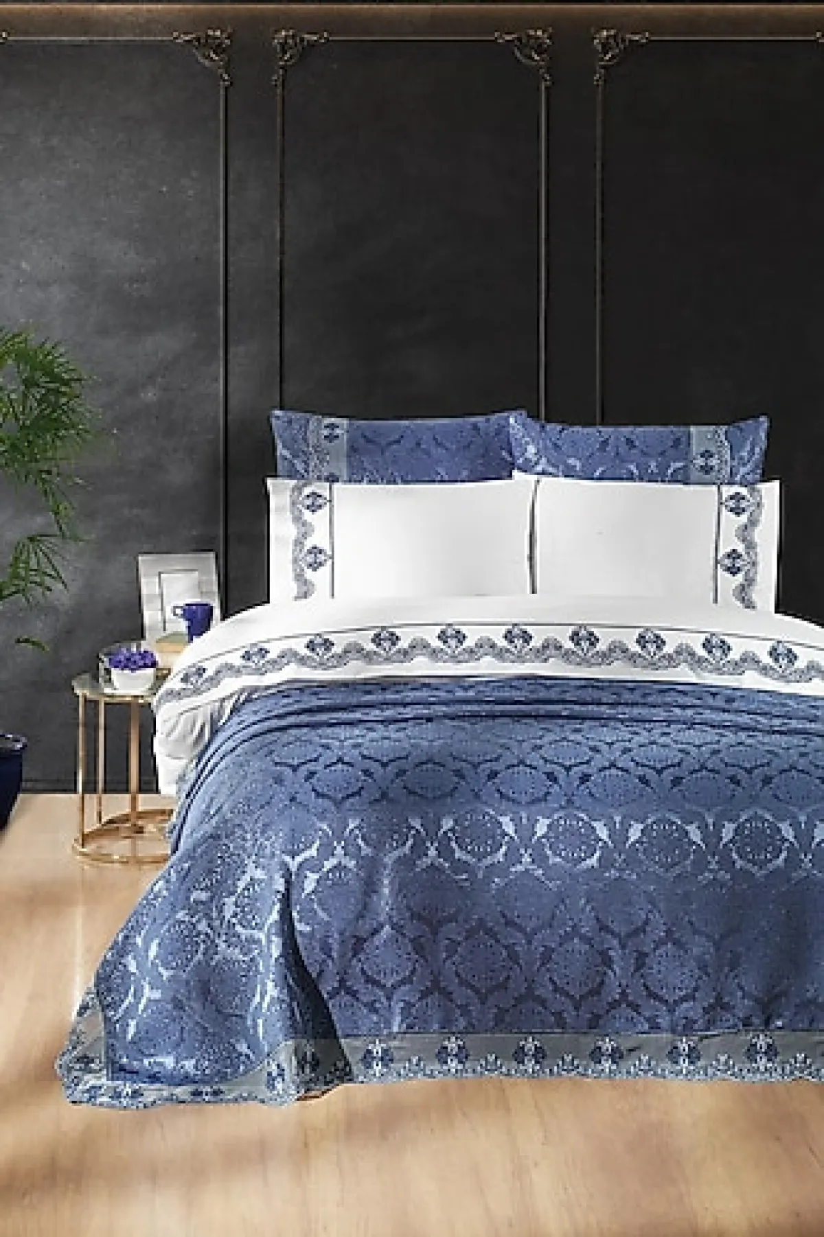 Pierre Cardin Bianca Indigo 9 Parça Gelin Seti