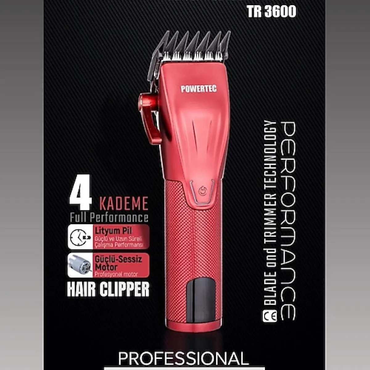 Powertec TR-3600 Saç ve Sakal Kesme Makinesi