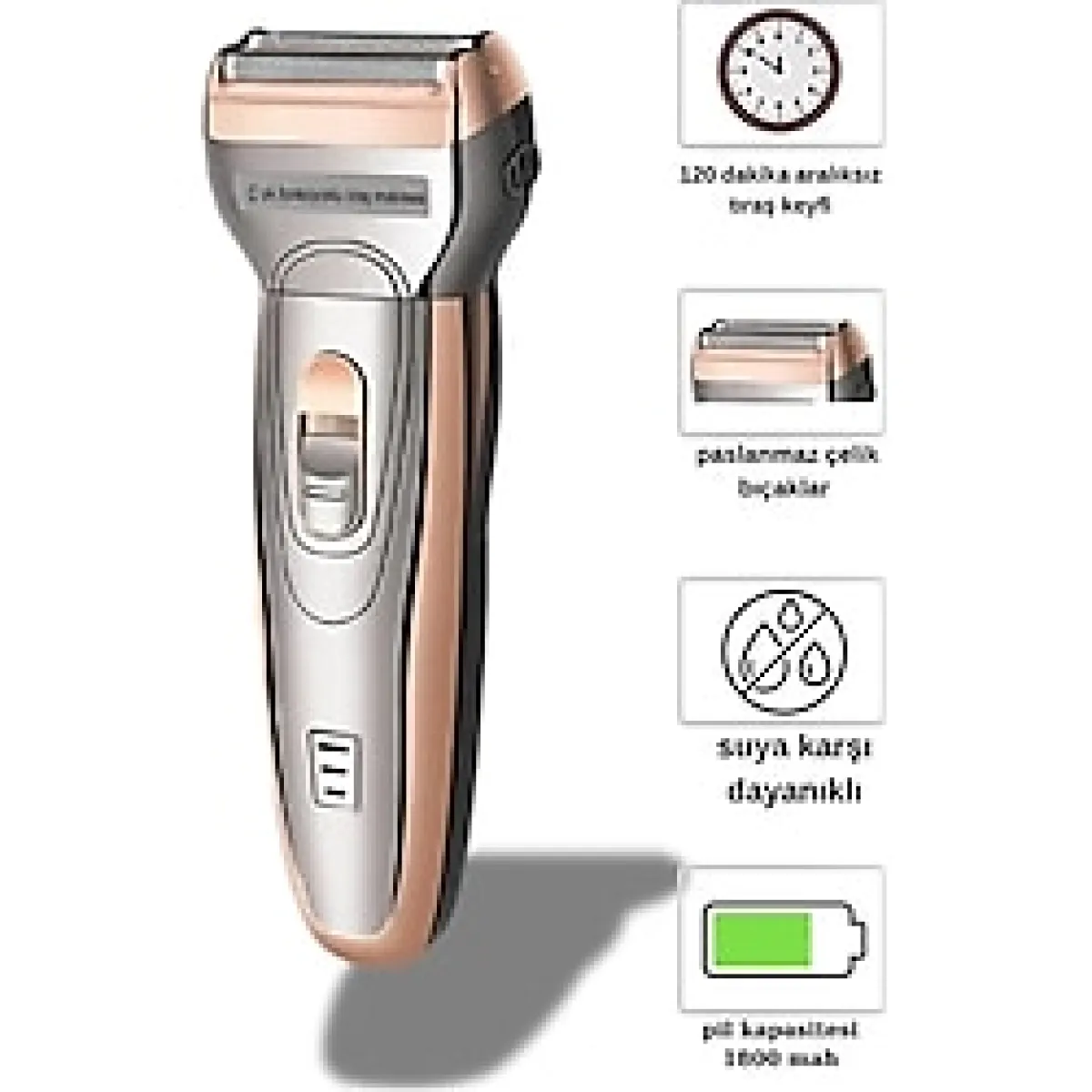 Profesyonel Kullanıma Uygun Sıfır Yanak Sakal Düzenleyici Tıraş Makinesi