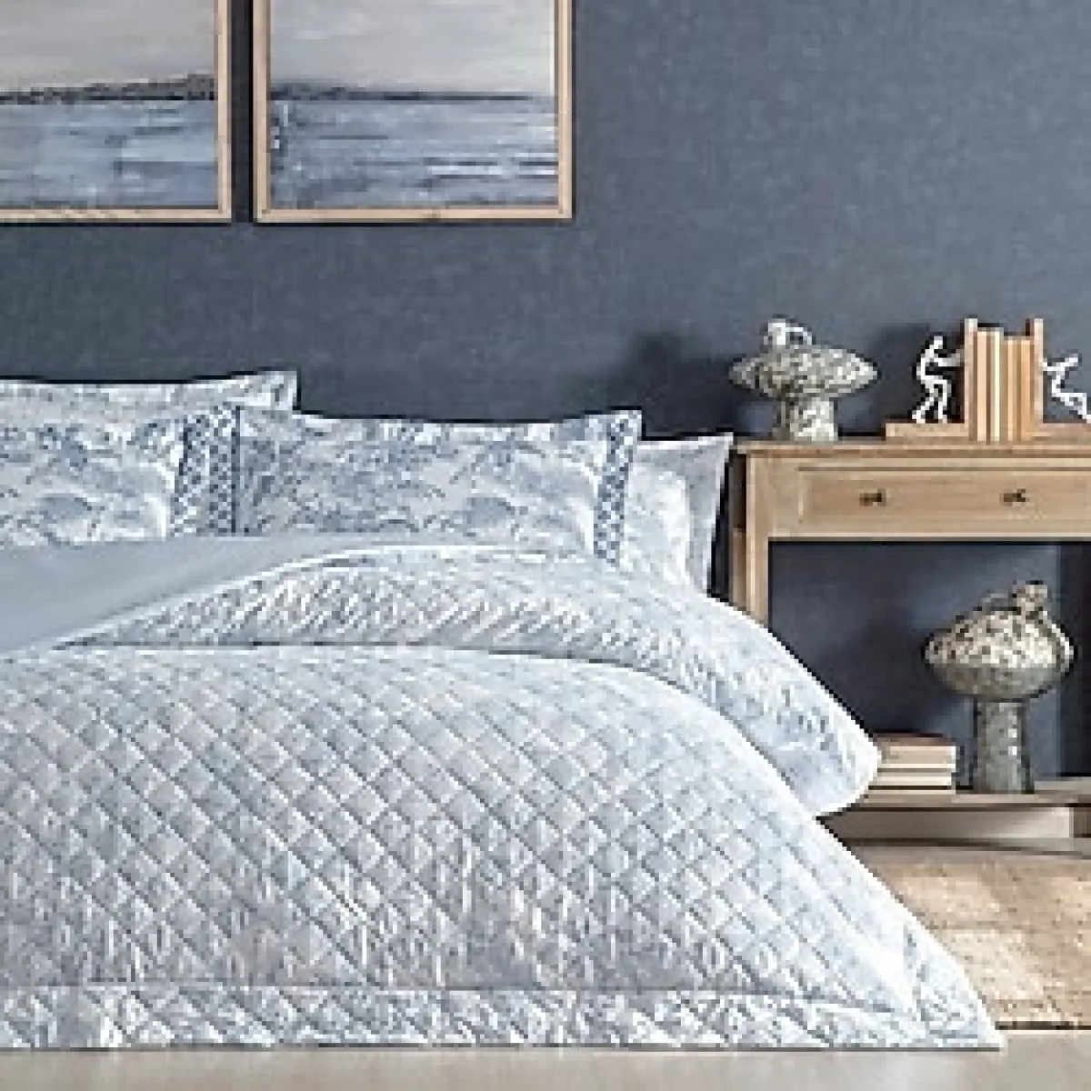 Puffy Bliss Ranforce Çift Kişilik Complete Set - Mavi - 220 x 230 cm