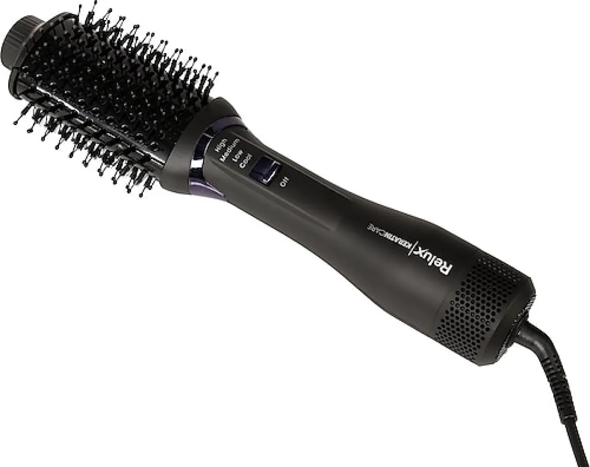Relux AS8200B İyonik Siyah Hava Üflemeli Saç Fırçası