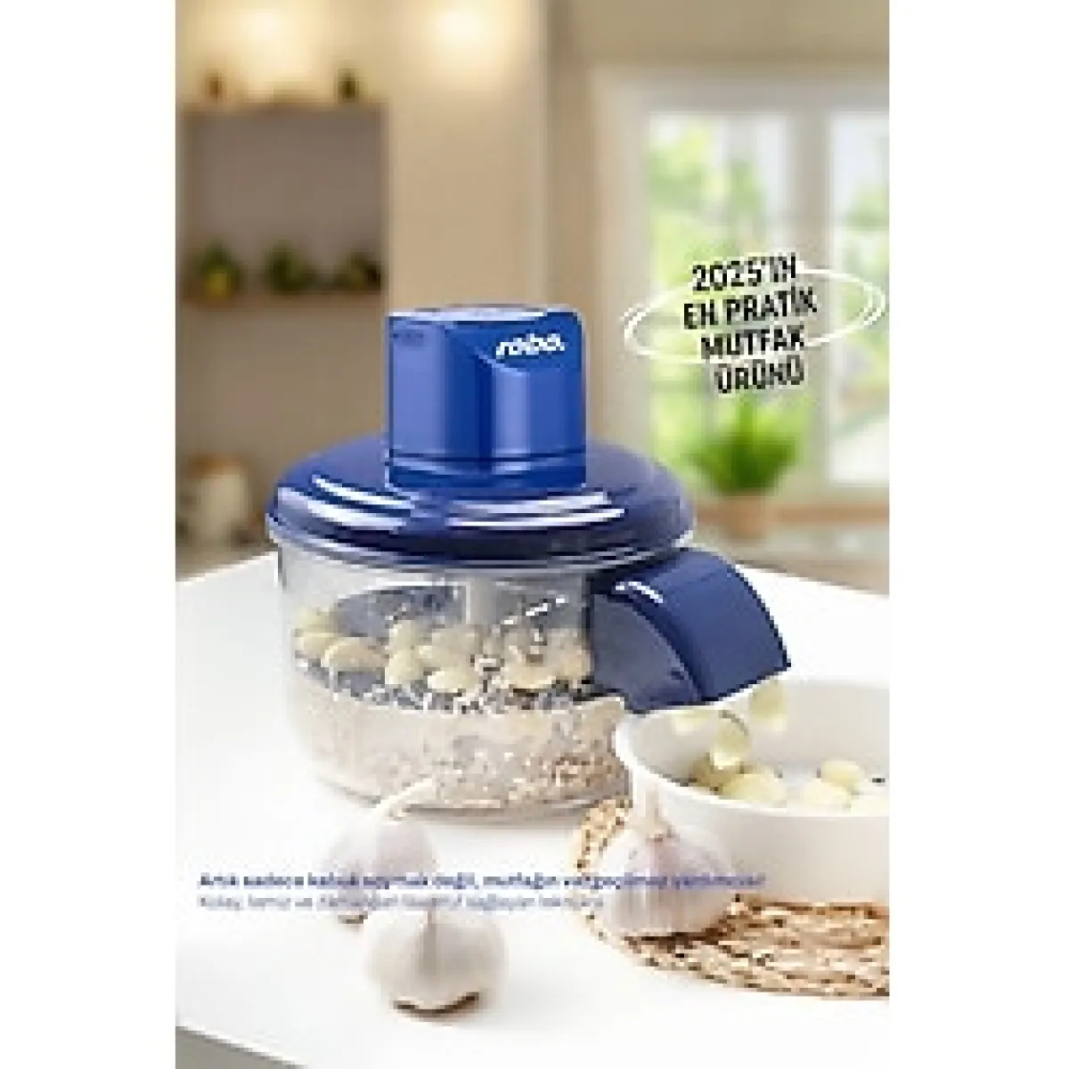 Robo Şarjlı Meyve ve Sarımsak Soyucu