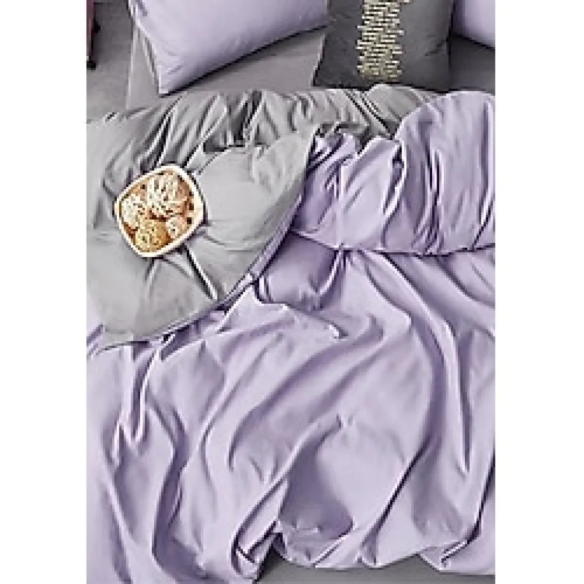 Sheri Home Sheri Lilac Çift Kişilik 1 Adet Nevresim (YORGAN KILIFI)200 cm x 220 cm, Malzeme: %100 Pamuk.