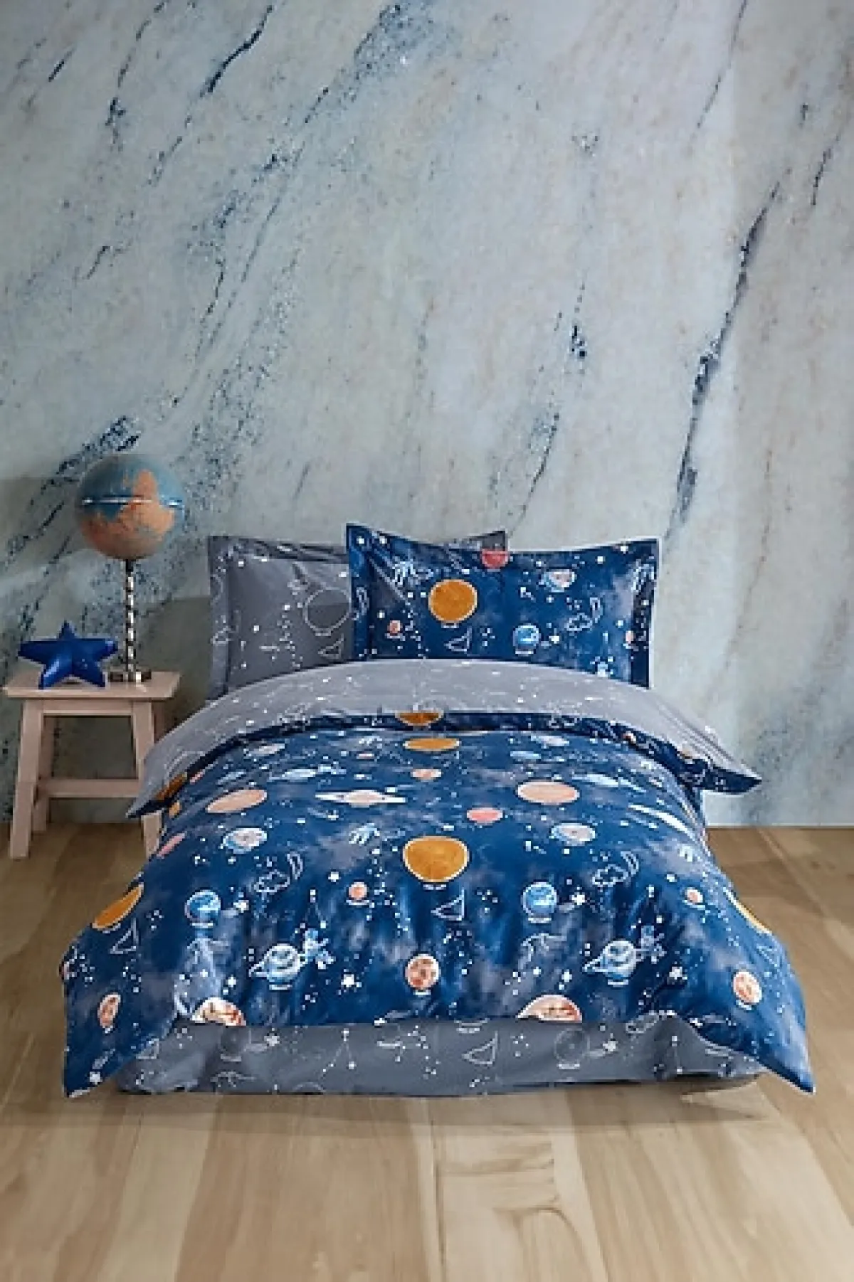 Soley Galaxy %100 Pamuk Tek Kişilik Nevresim Takımı